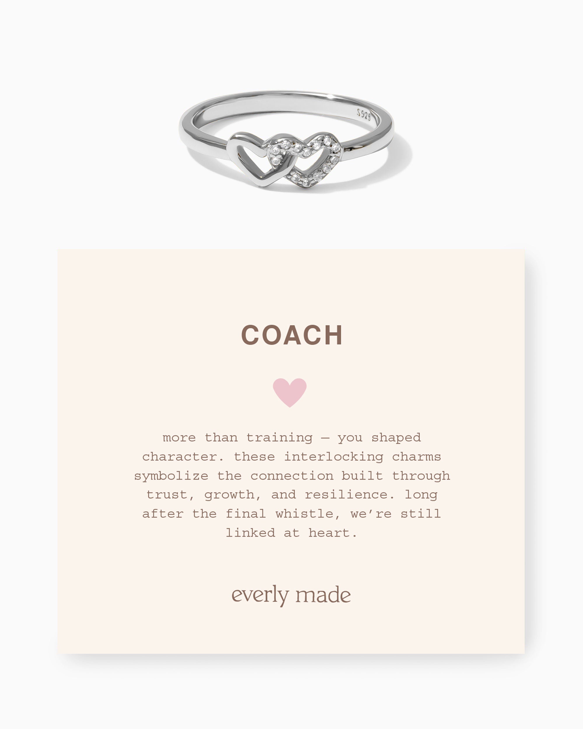 Linked Hearts CZ Ring • Coach (Final Sale)