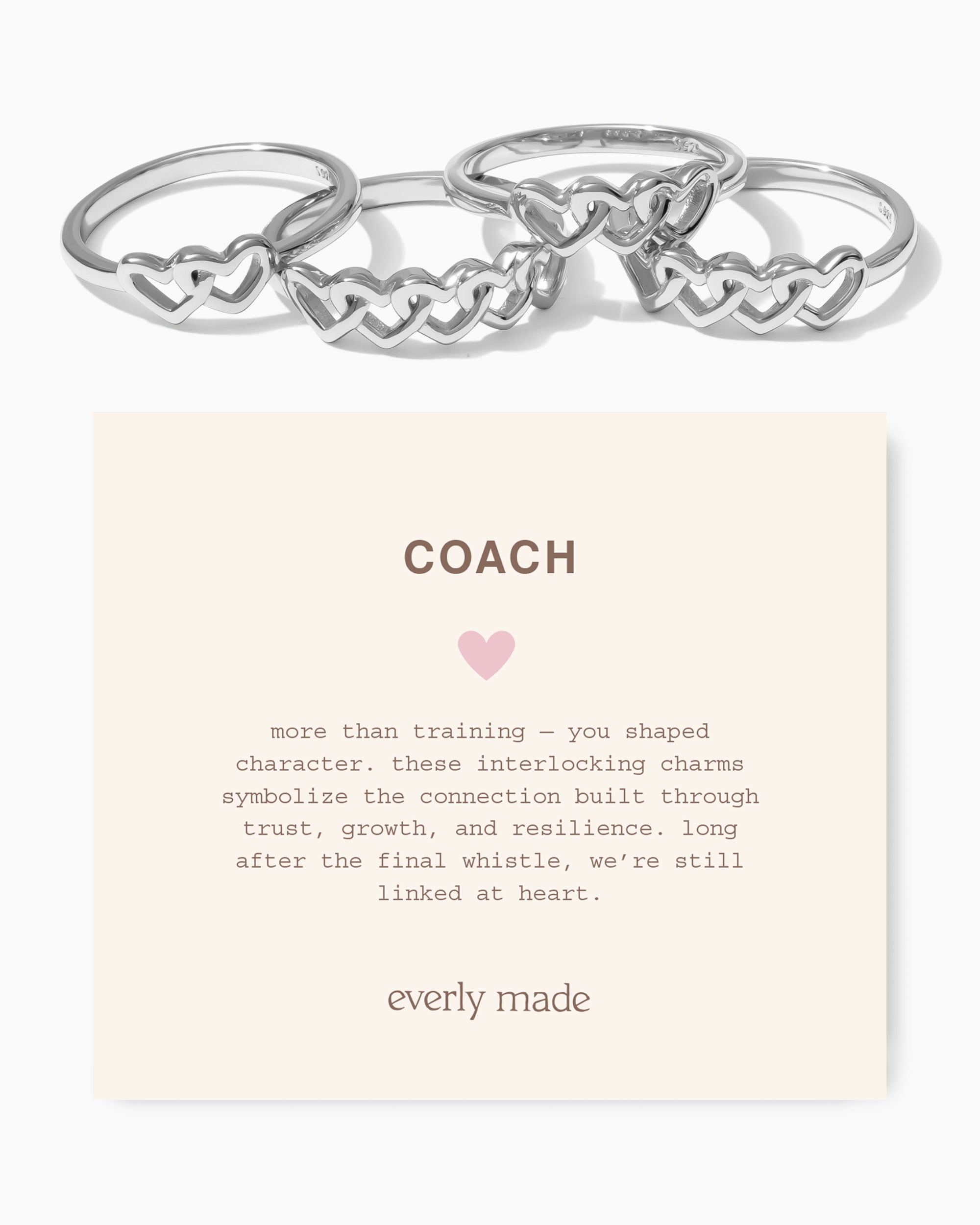 Linked Hearts Ring • Coach