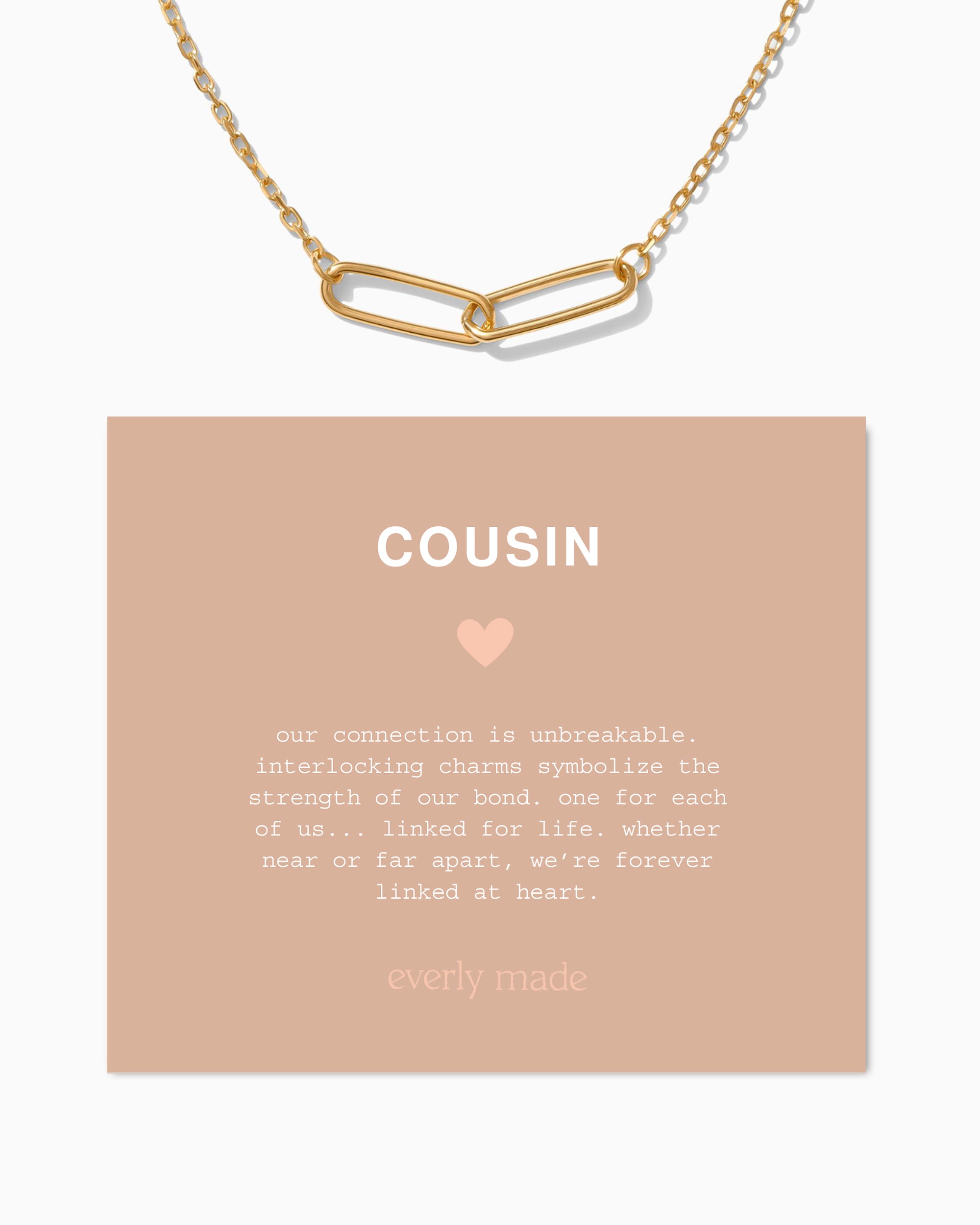 Cousins Necklace. Choose Number of Links - Everly Made