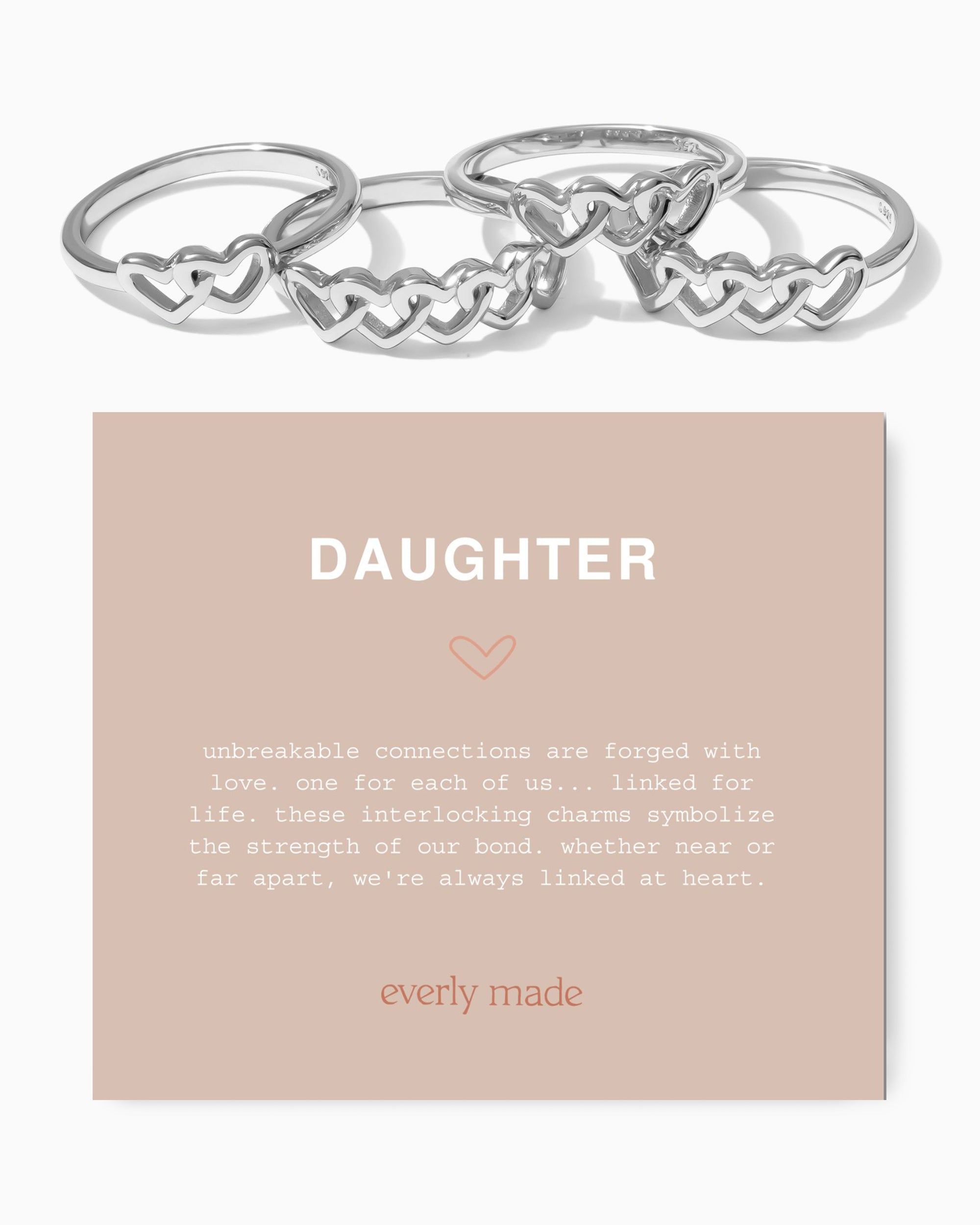 Linked Hearts Ring • Daughter