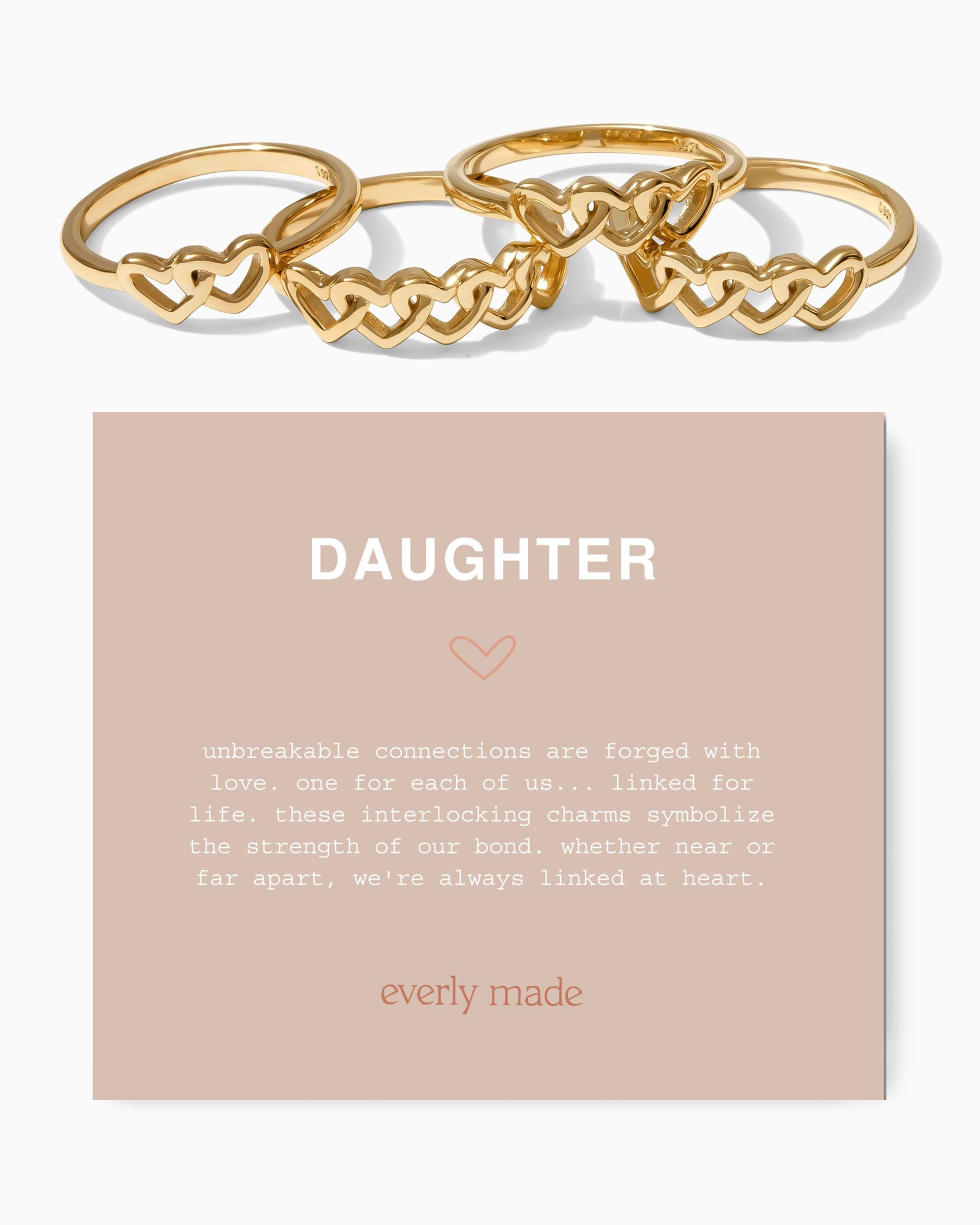 Linked Hearts Ring • Daughter