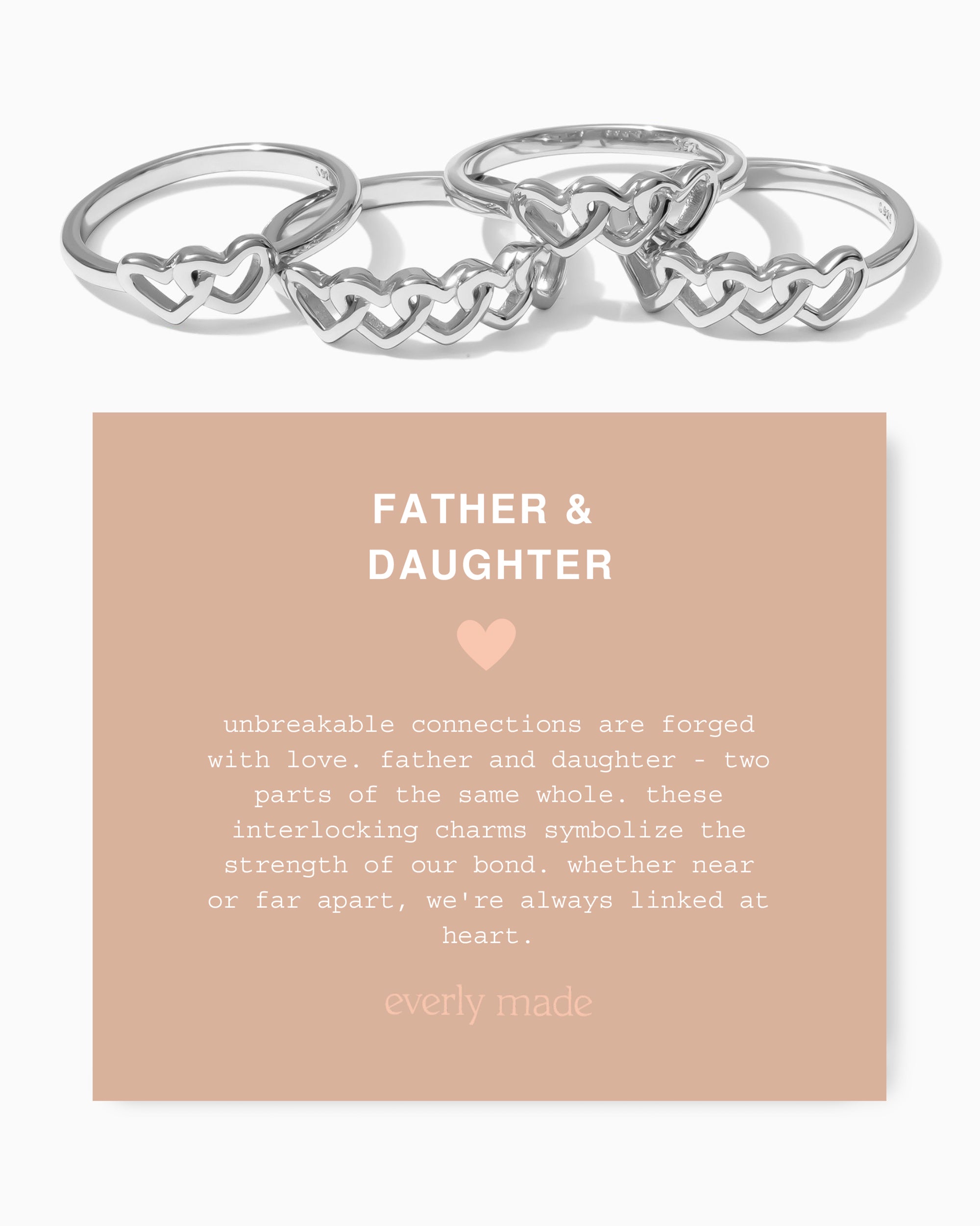 Linked Hearts Ring • Father & Daughter