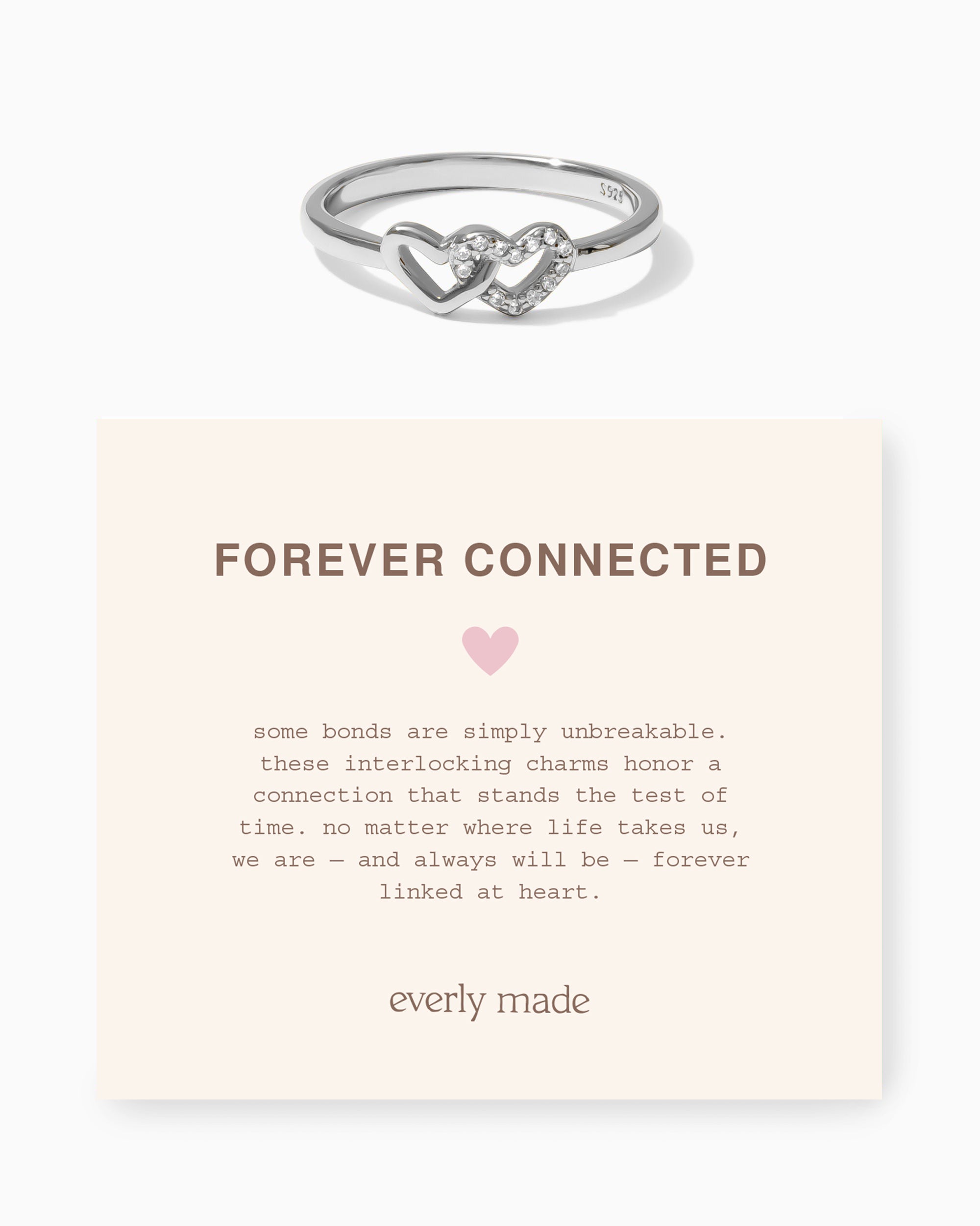 Linked Hearts CZ Ring • Forever Connected (Final Sale)
