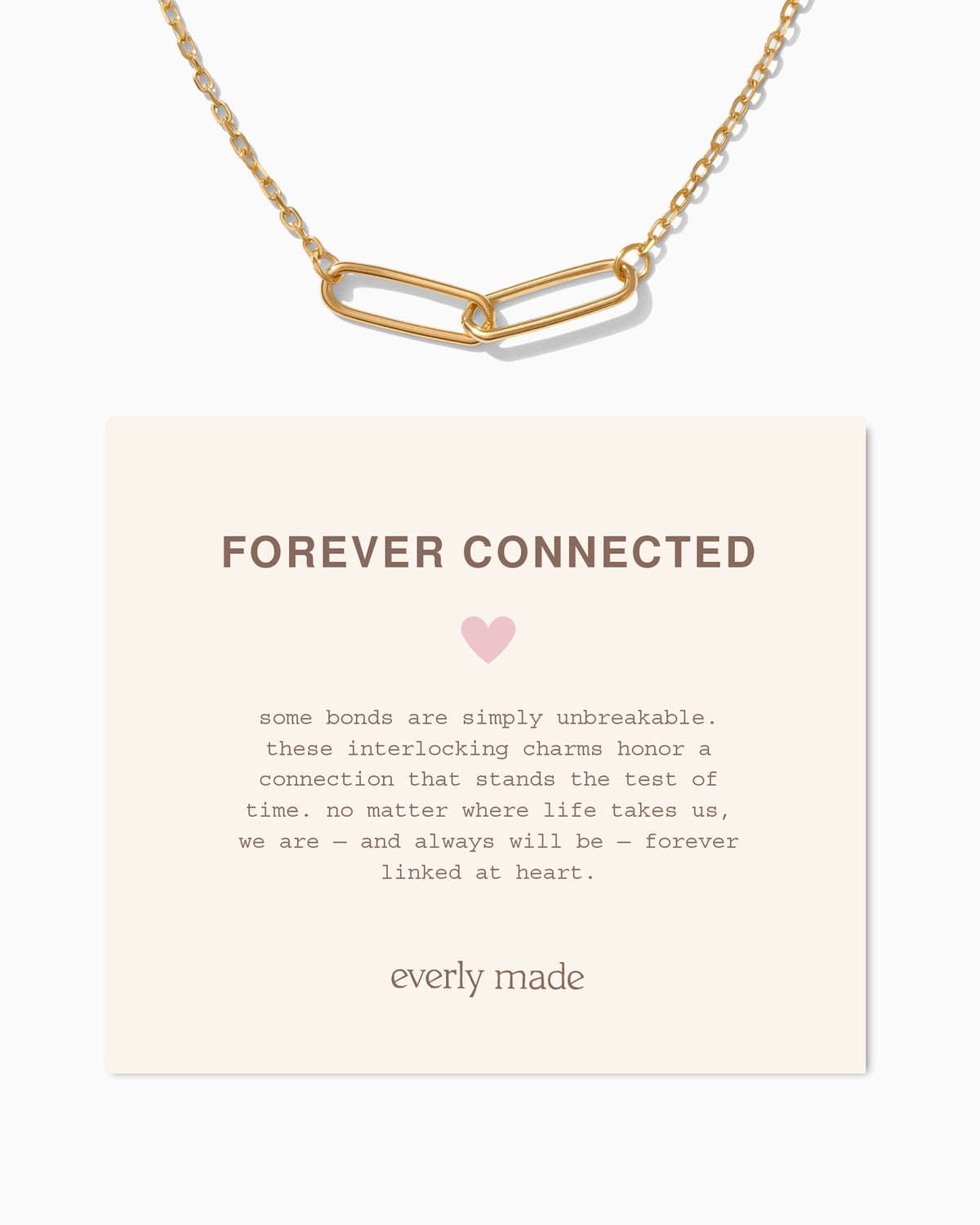 Forever Connected Necklace. Choose Number of Links - Everly Made