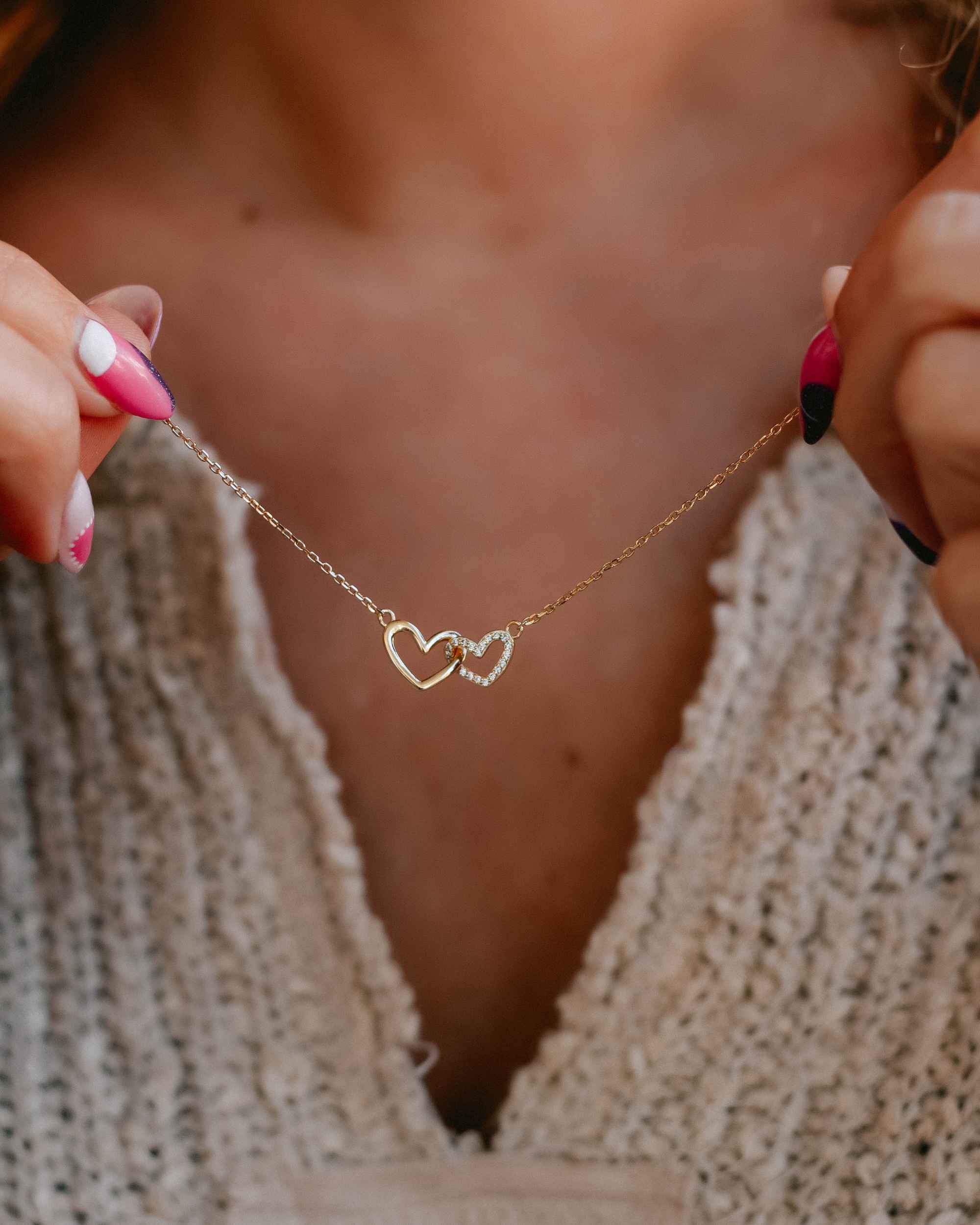 Linked Hearts Necklace • Grandpa's Girl