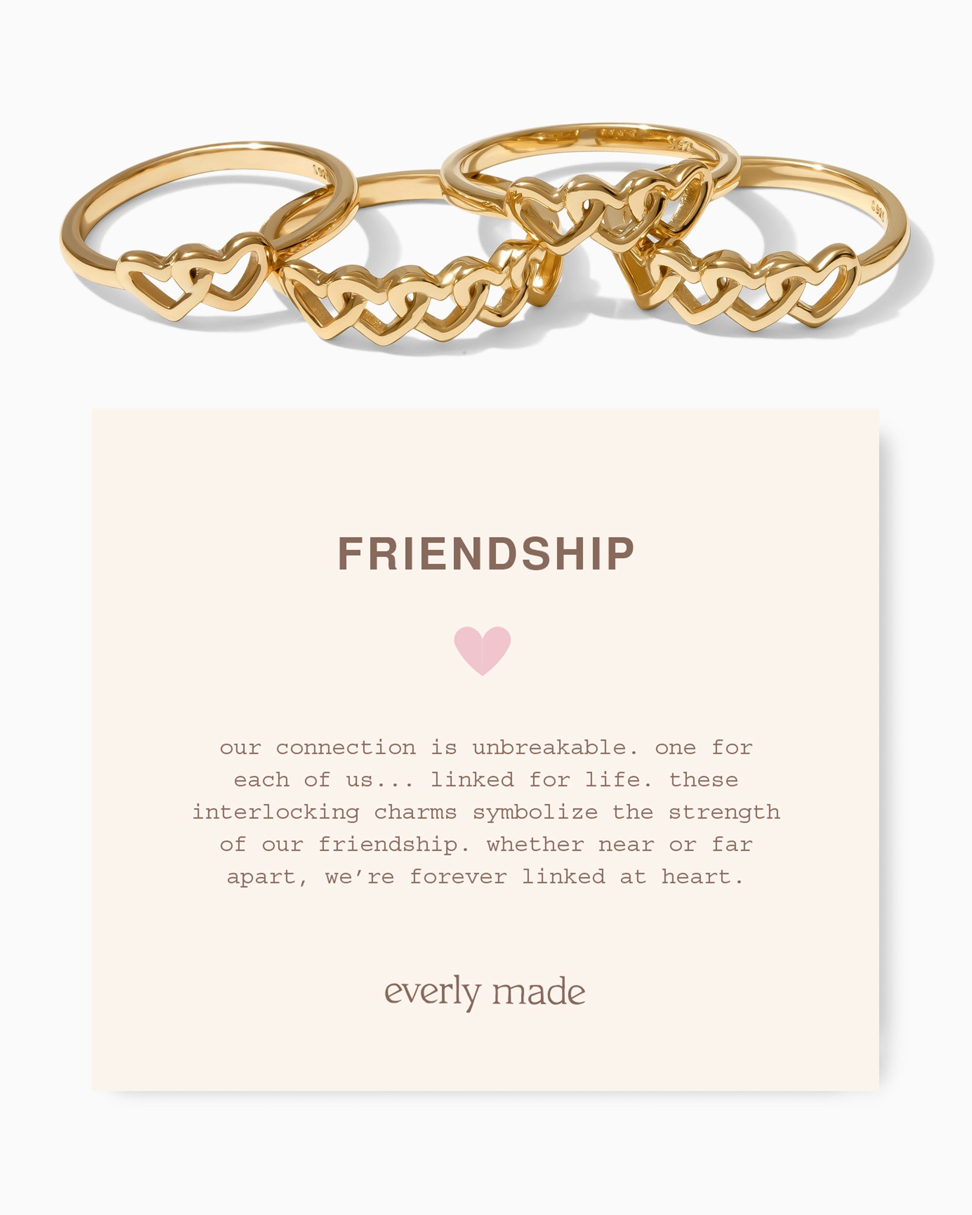 Linked Hearts Ring • Friendship