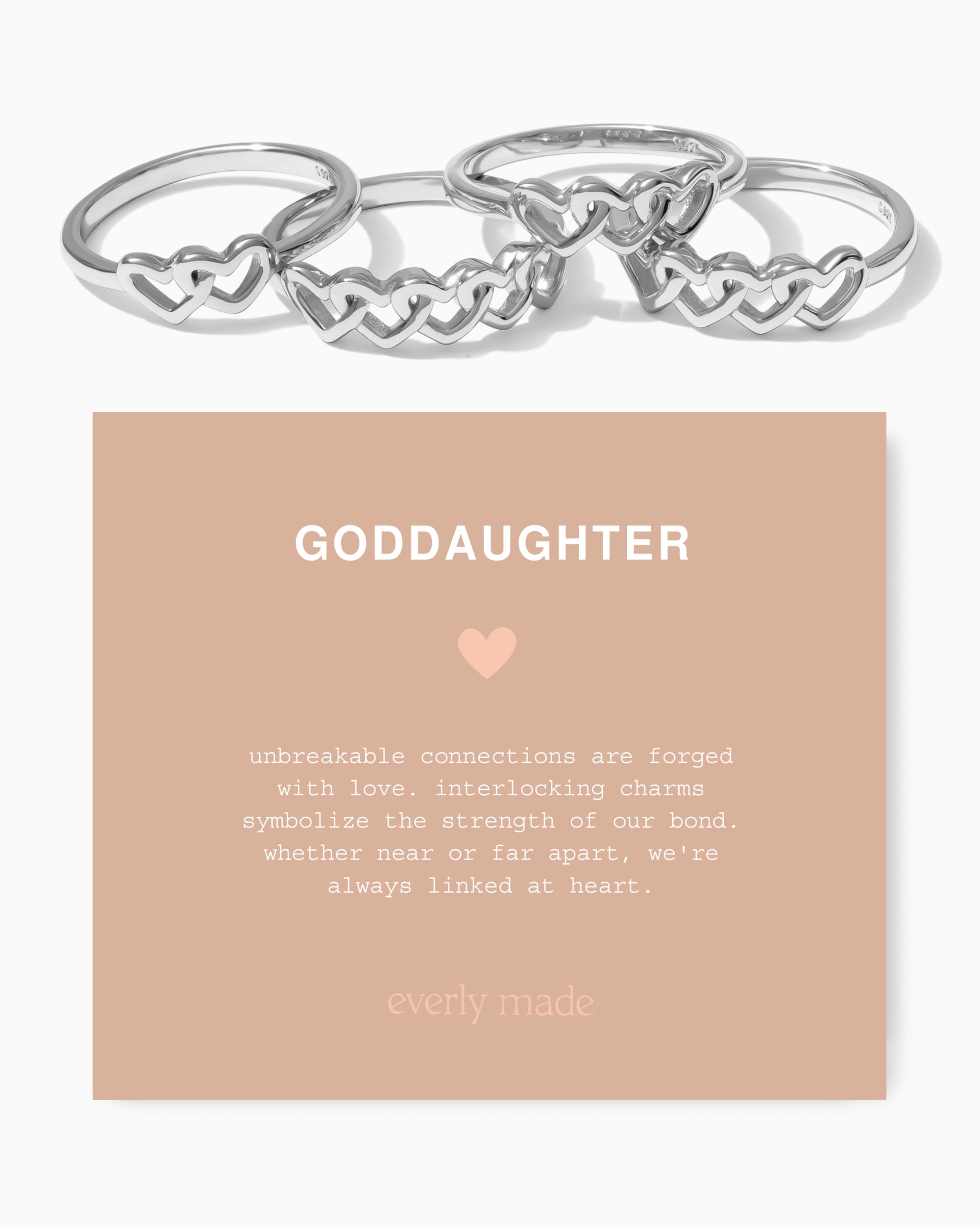 Linked Hearts Ring • Goddaughter