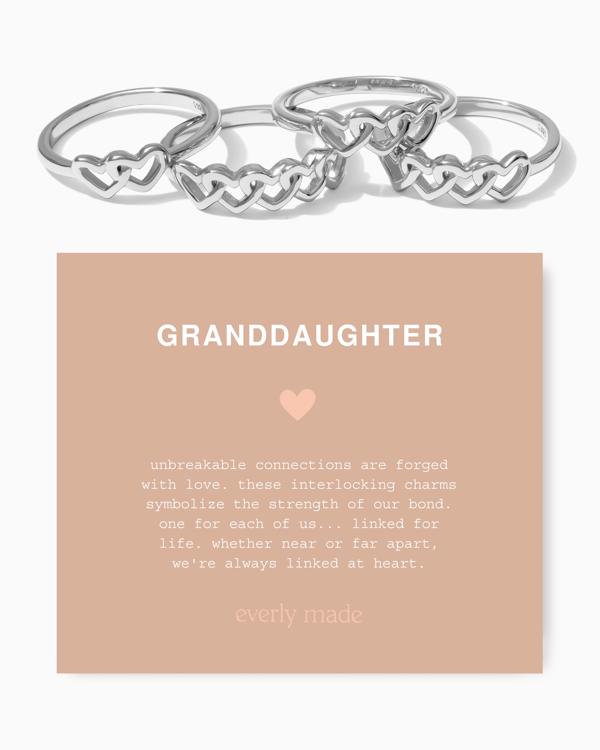 Linked Hearts Ring • Granddaughter