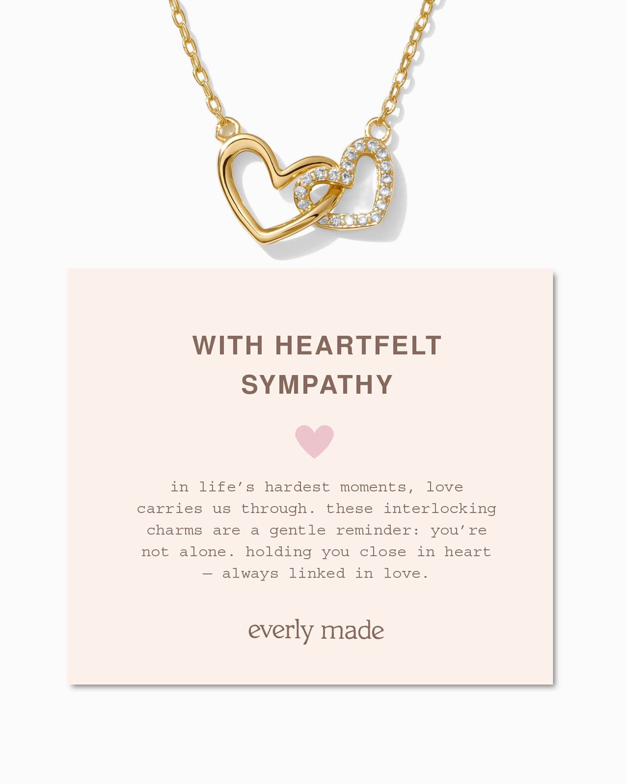 Linked Hearts Necklace • With Heartfelt Sympathy