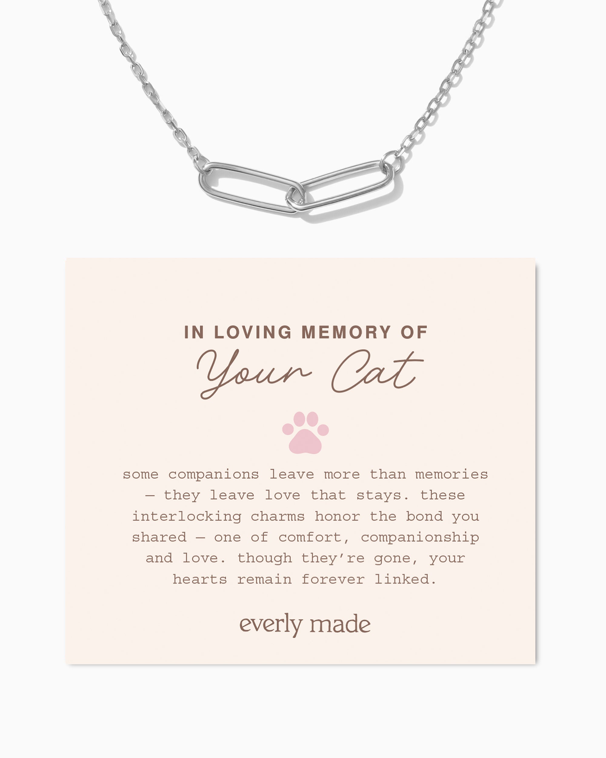 Linked Necklace • In Loving Memory of your Cat
