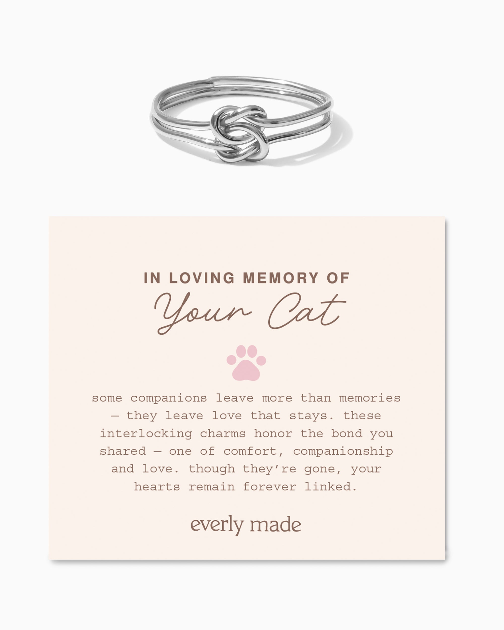 Linked Ring • In Loving Memory of your Cat