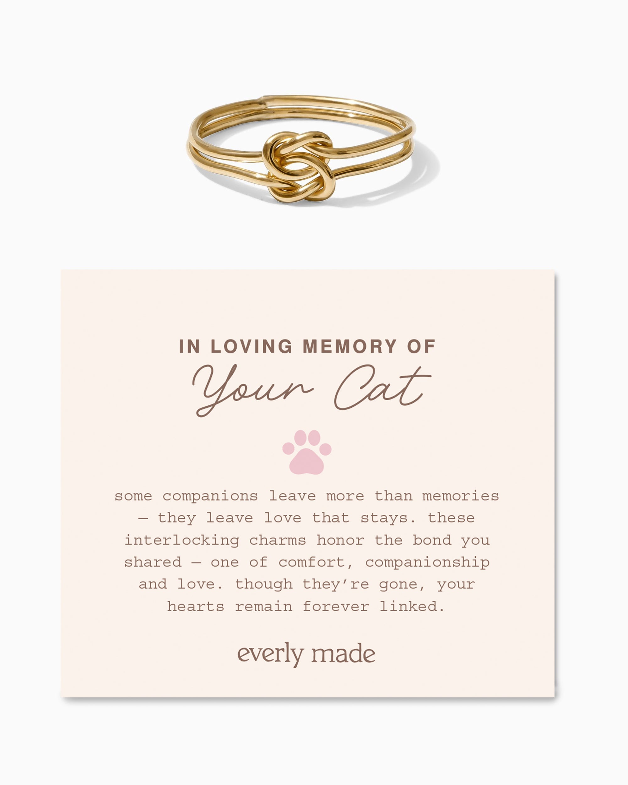 Linked Ring • In Loving Memory of your Cat
