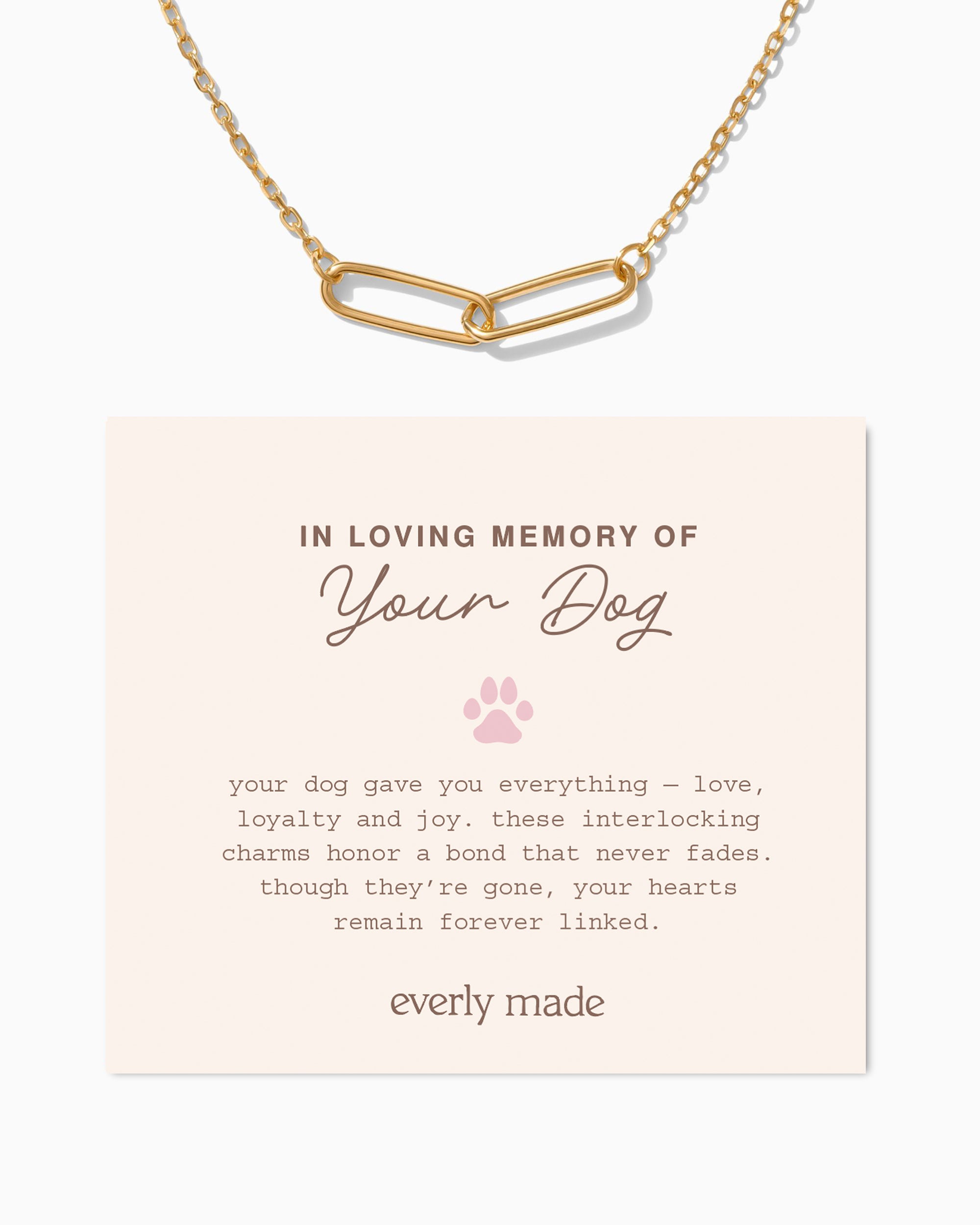 Linked Necklace • In Loving Memory of your Dog