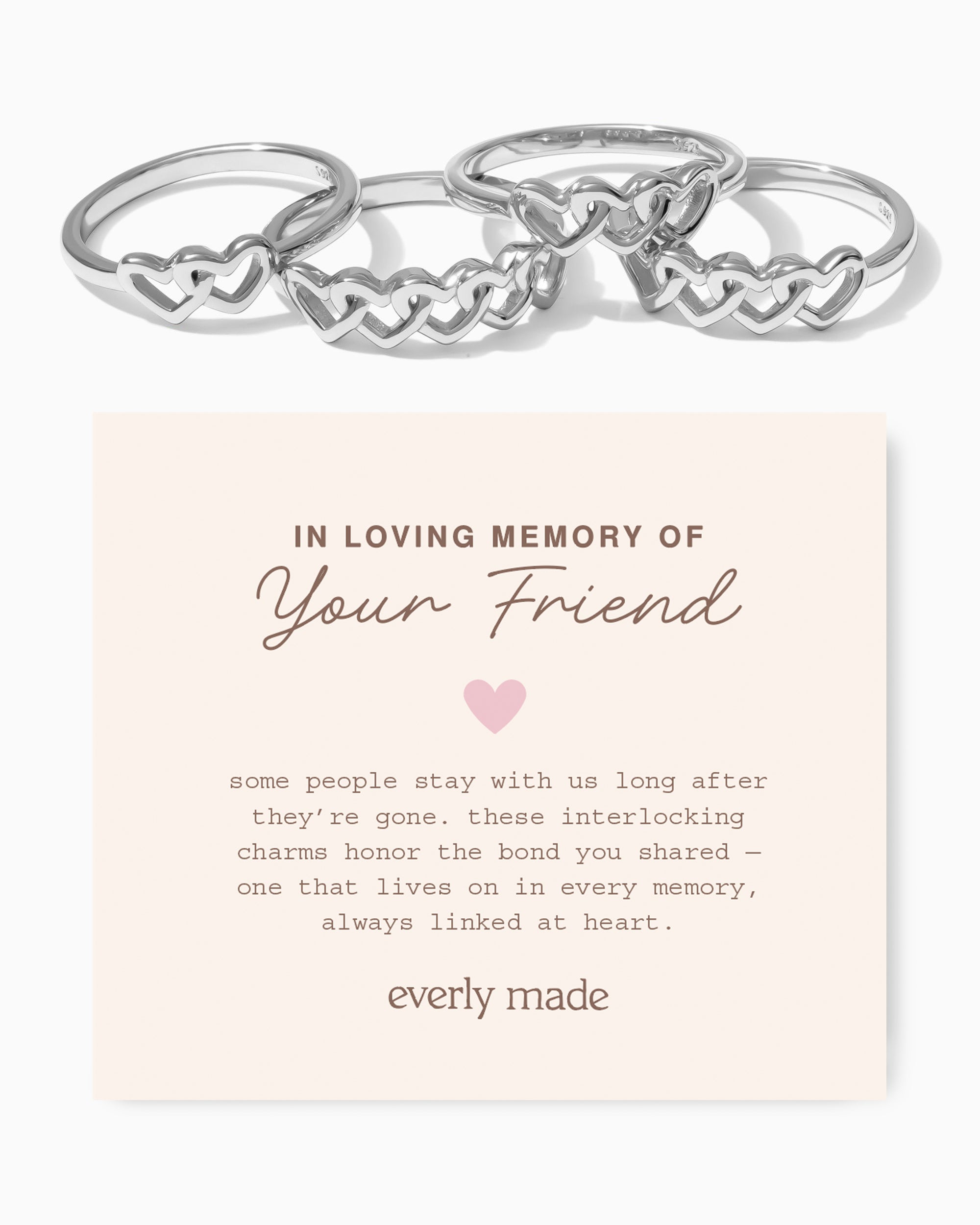 Linked Hearts Ring • In Loving Memory of your Friend