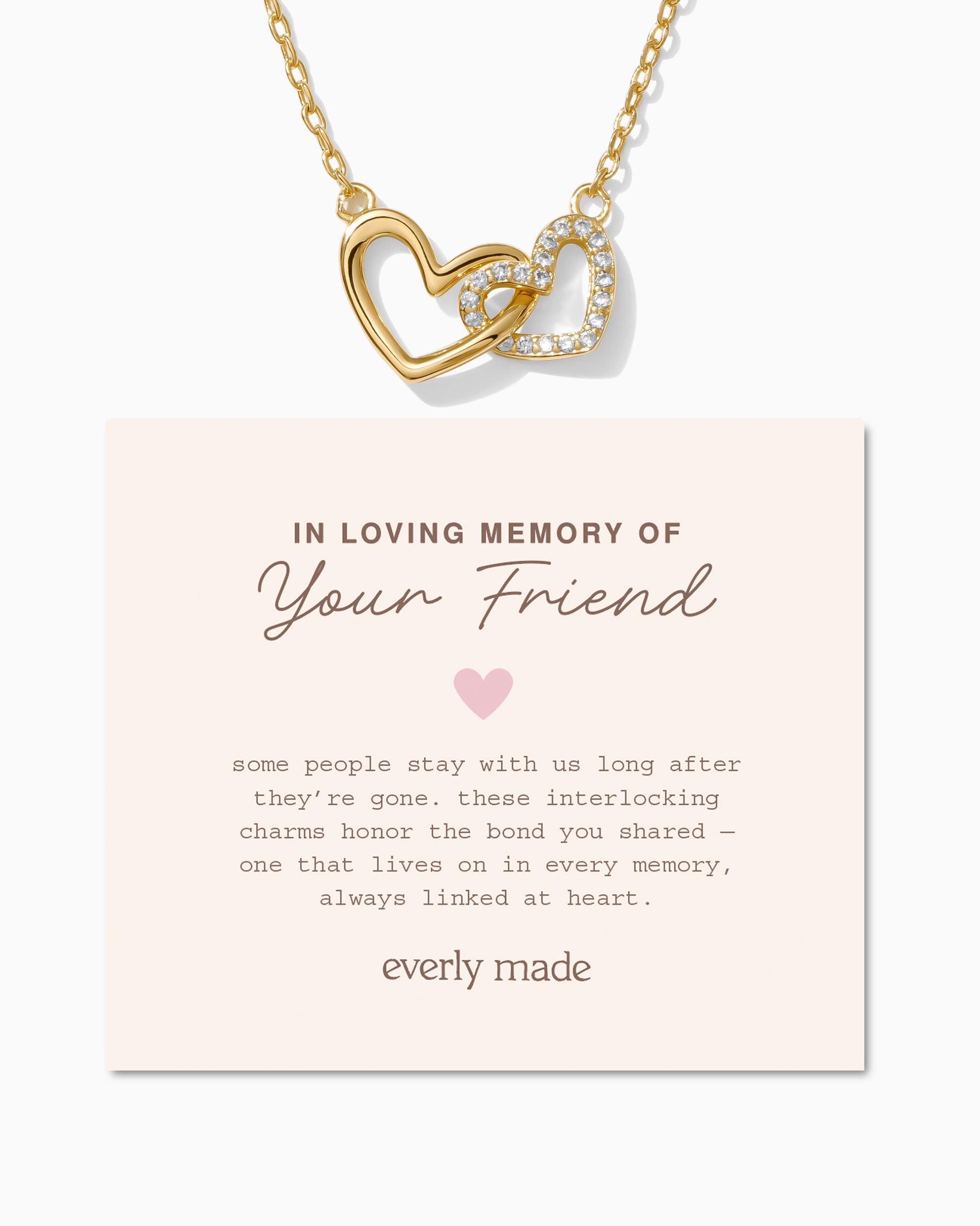 Linked Hearts Necklace • In Loving Memory of your Friend