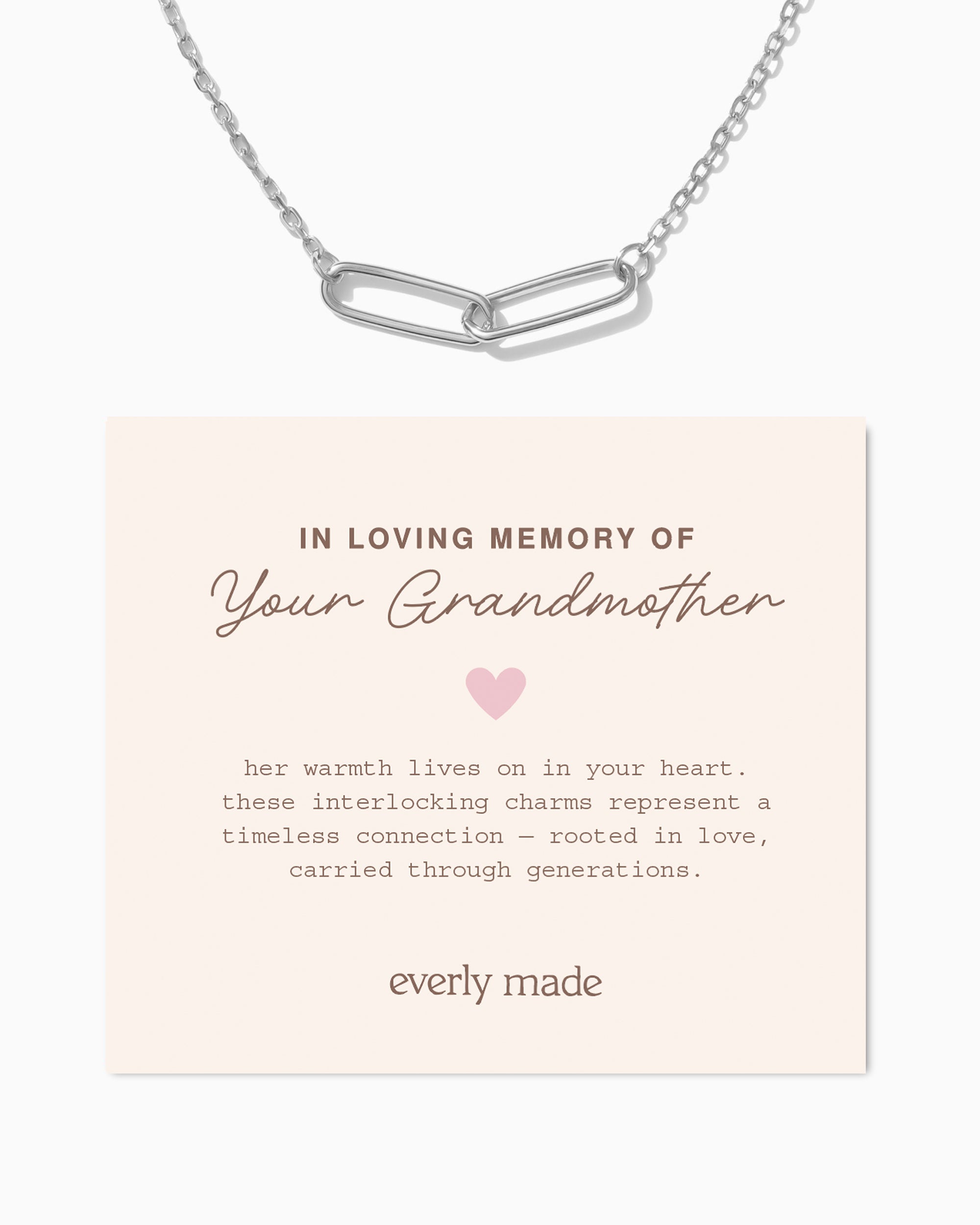 Linked Necklace • In Loving Memory of your Grandmother