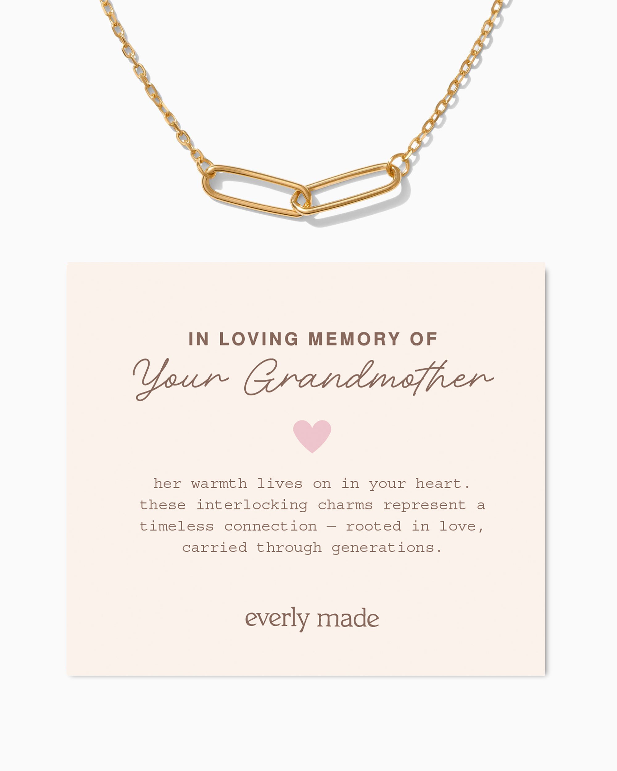 Linked Necklace • In Loving Memory of your Grandmother
