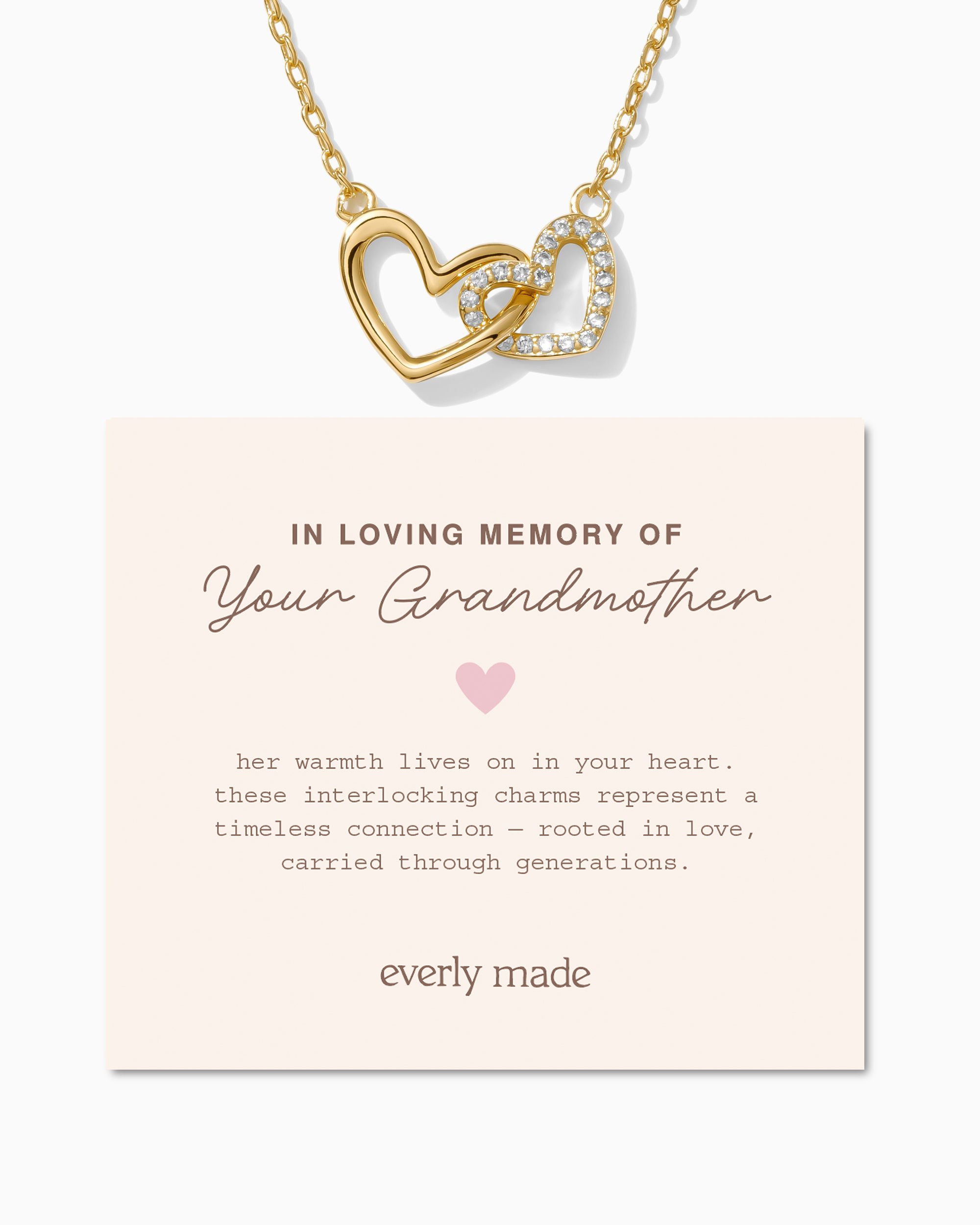 Linked Hearts Necklace • In Loving Memory of your Grandmother