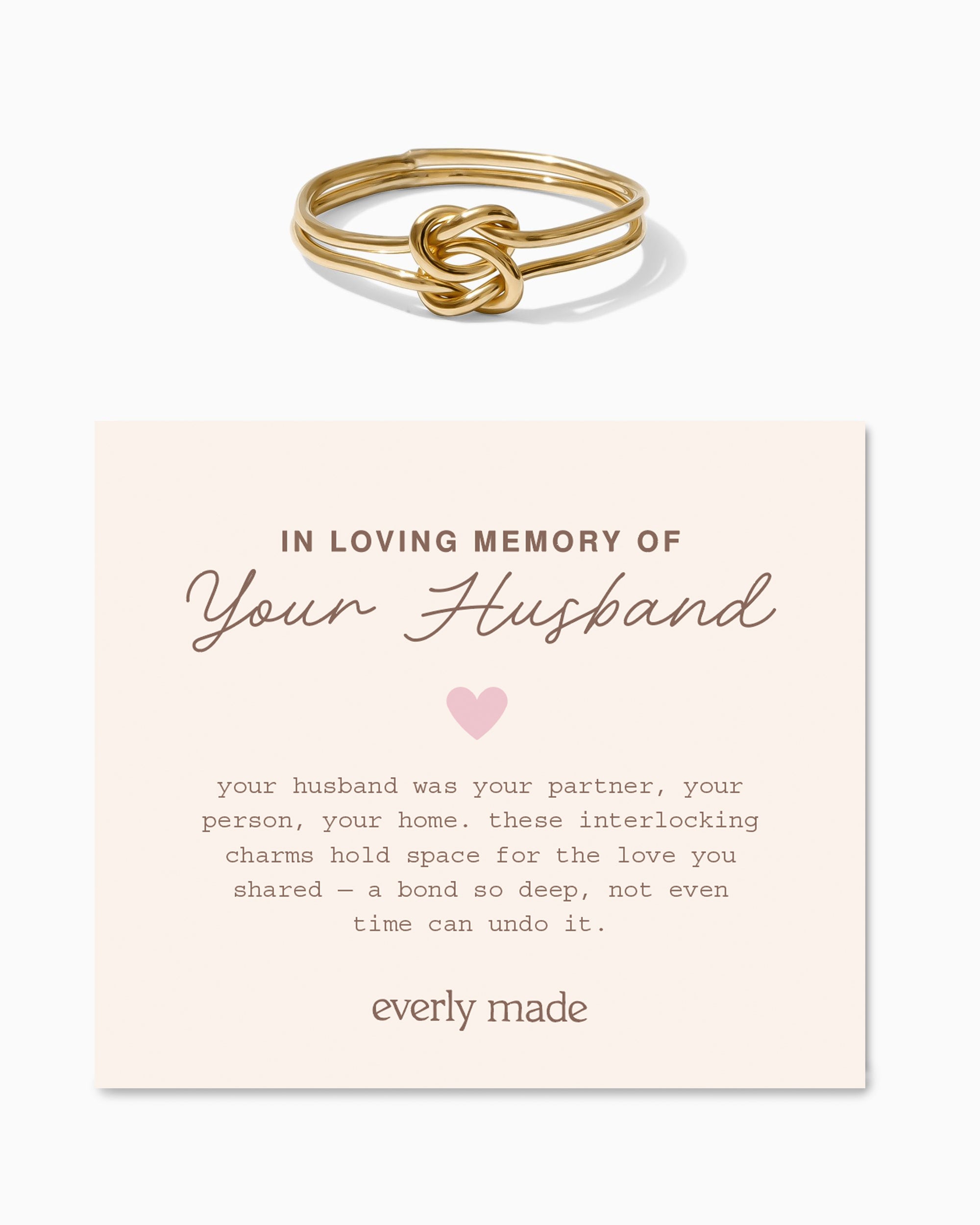 Linked Ring • In Loving Memory of your Husband