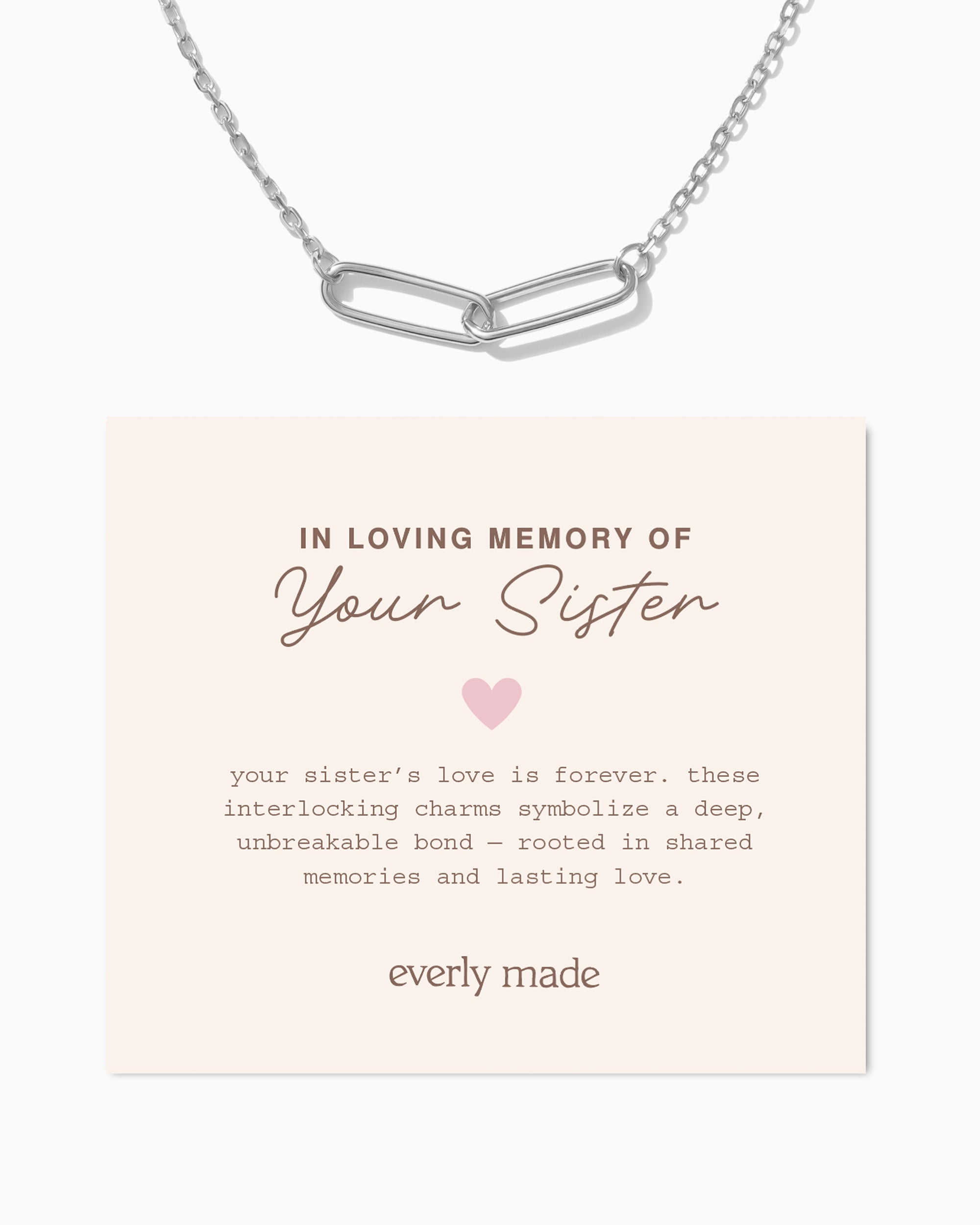 Linked Necklace • In Loving Memory of your Sister