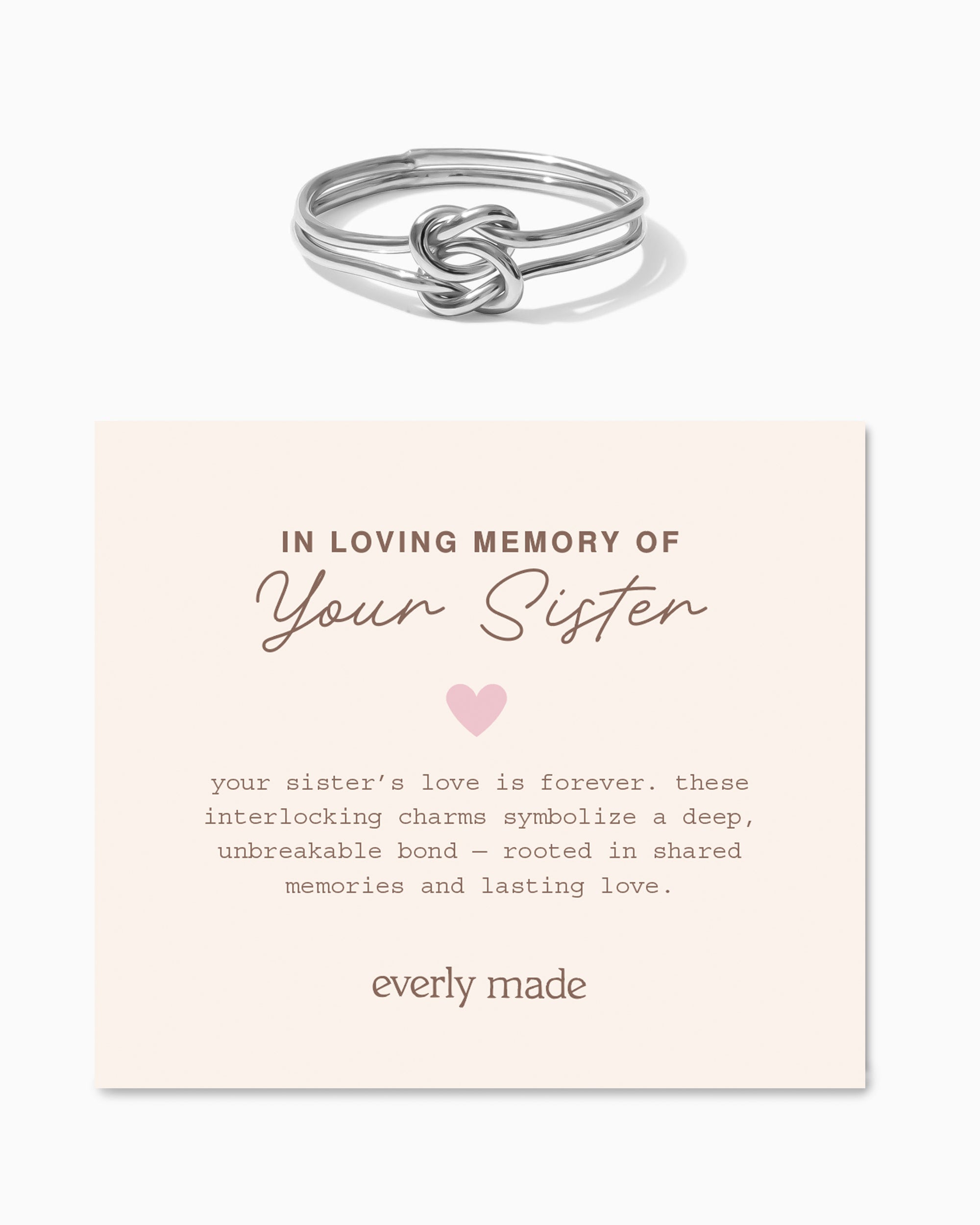Linked Ring • In Loving Memory of your Sister