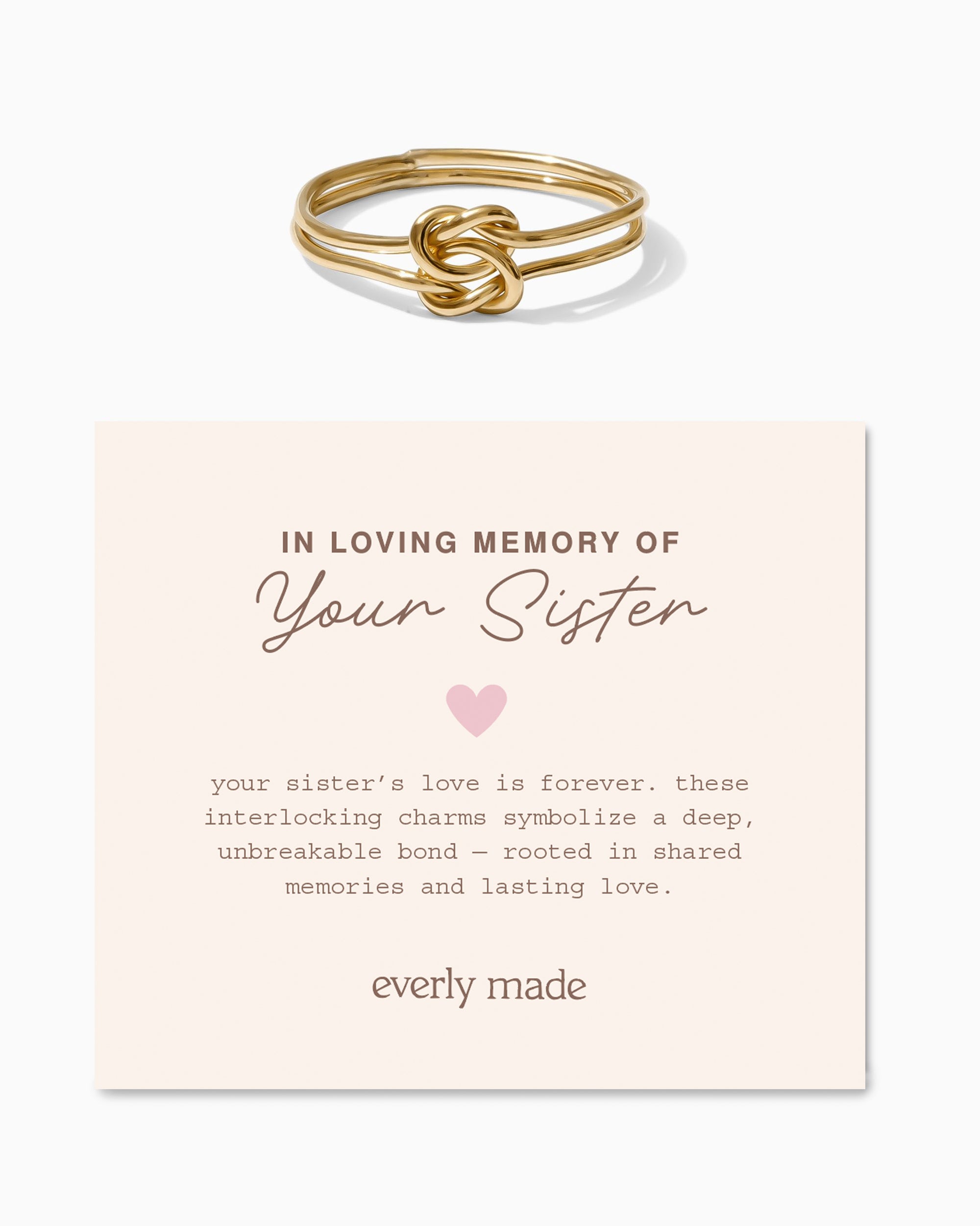 Linked Ring • In Loving Memory of your Sister