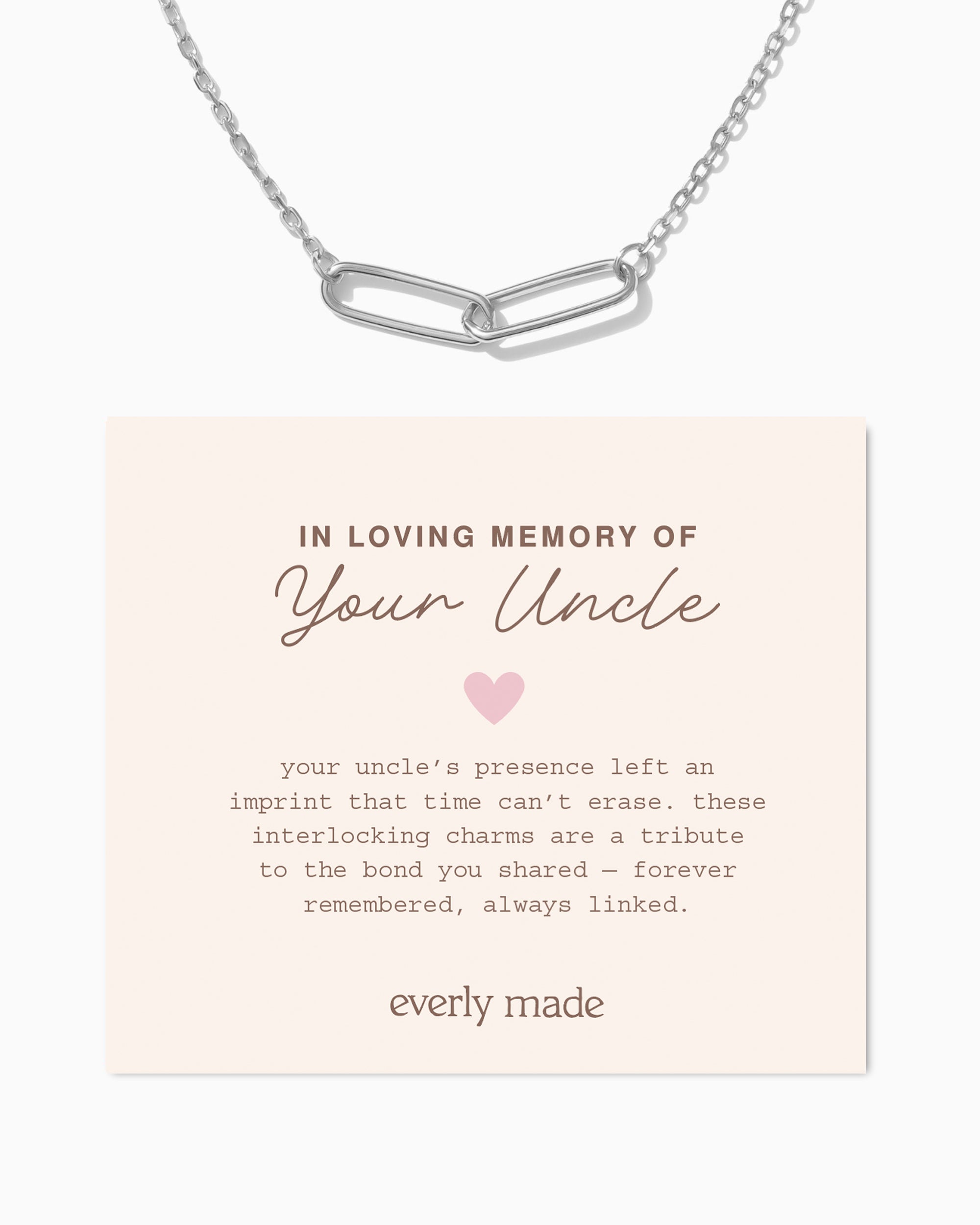 Linked Necklace • In Loving Memory of your Uncle