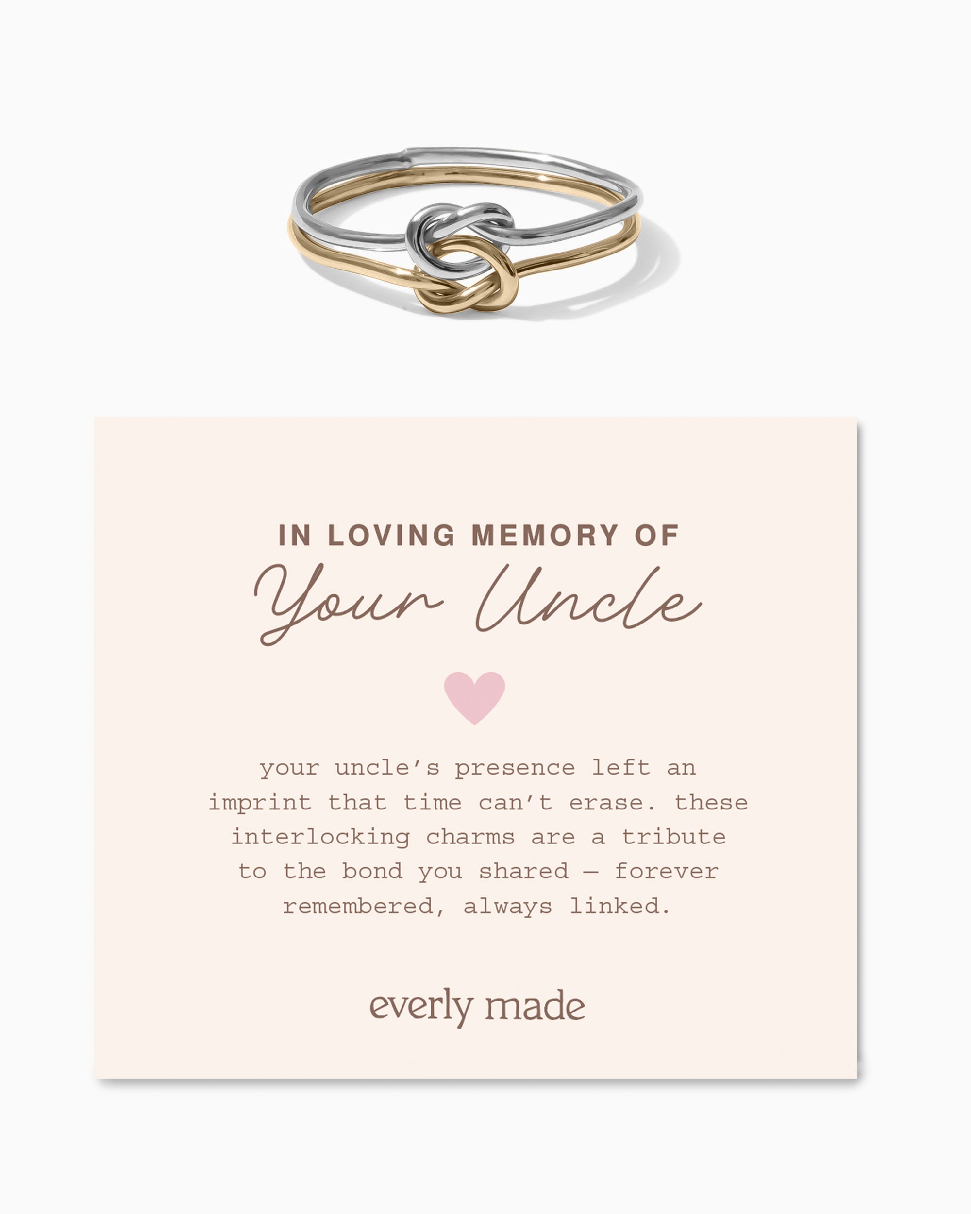 Linked Ring • In Loving Memory of your Uncle