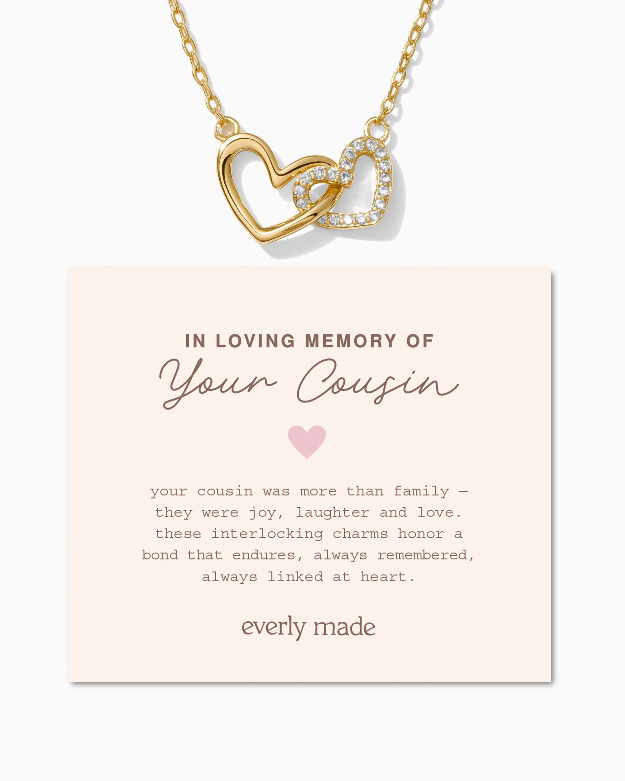 Linked Hearts Necklace • In Loving Memory of your Cousin