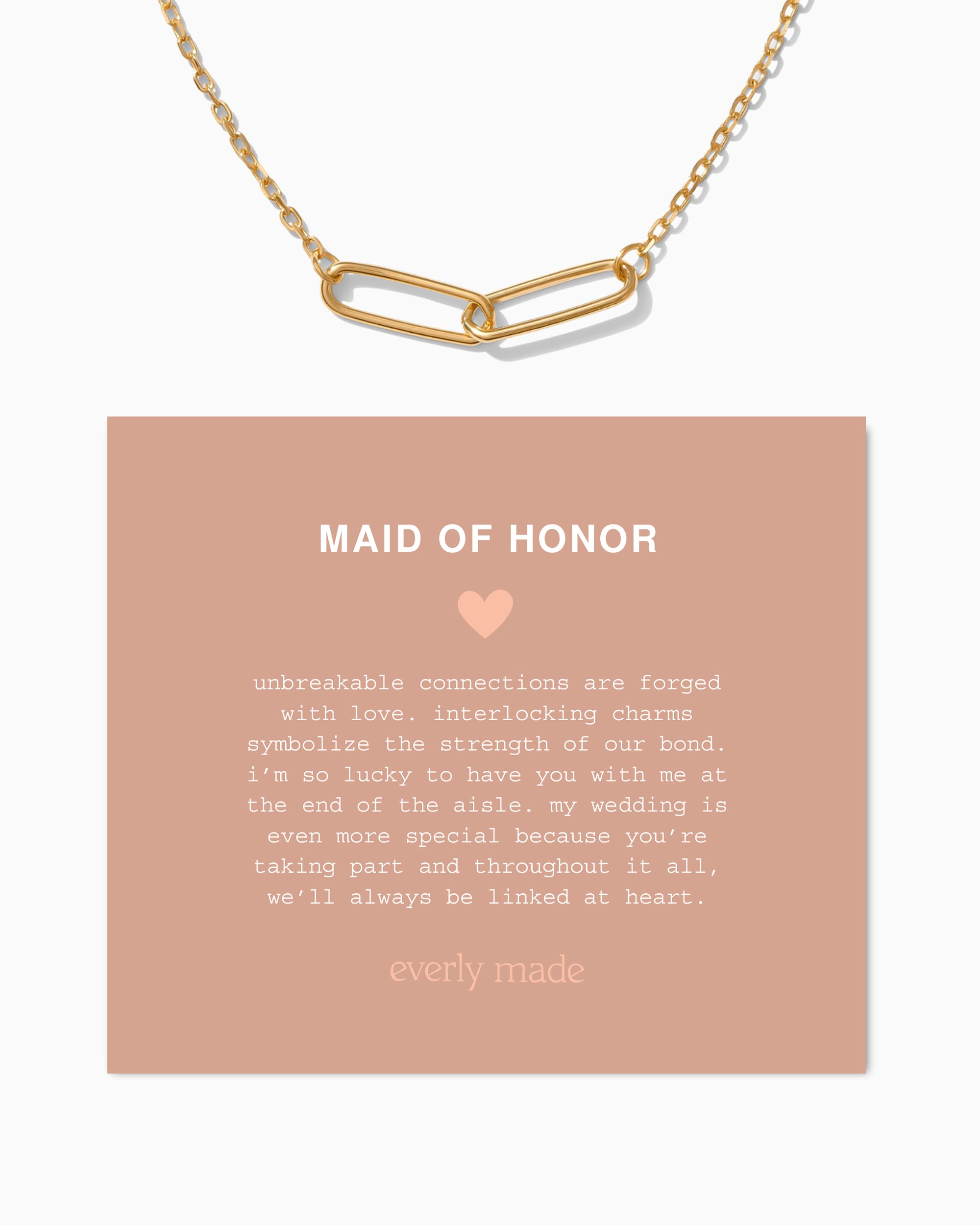 Linked Necklace • Maid of Honor