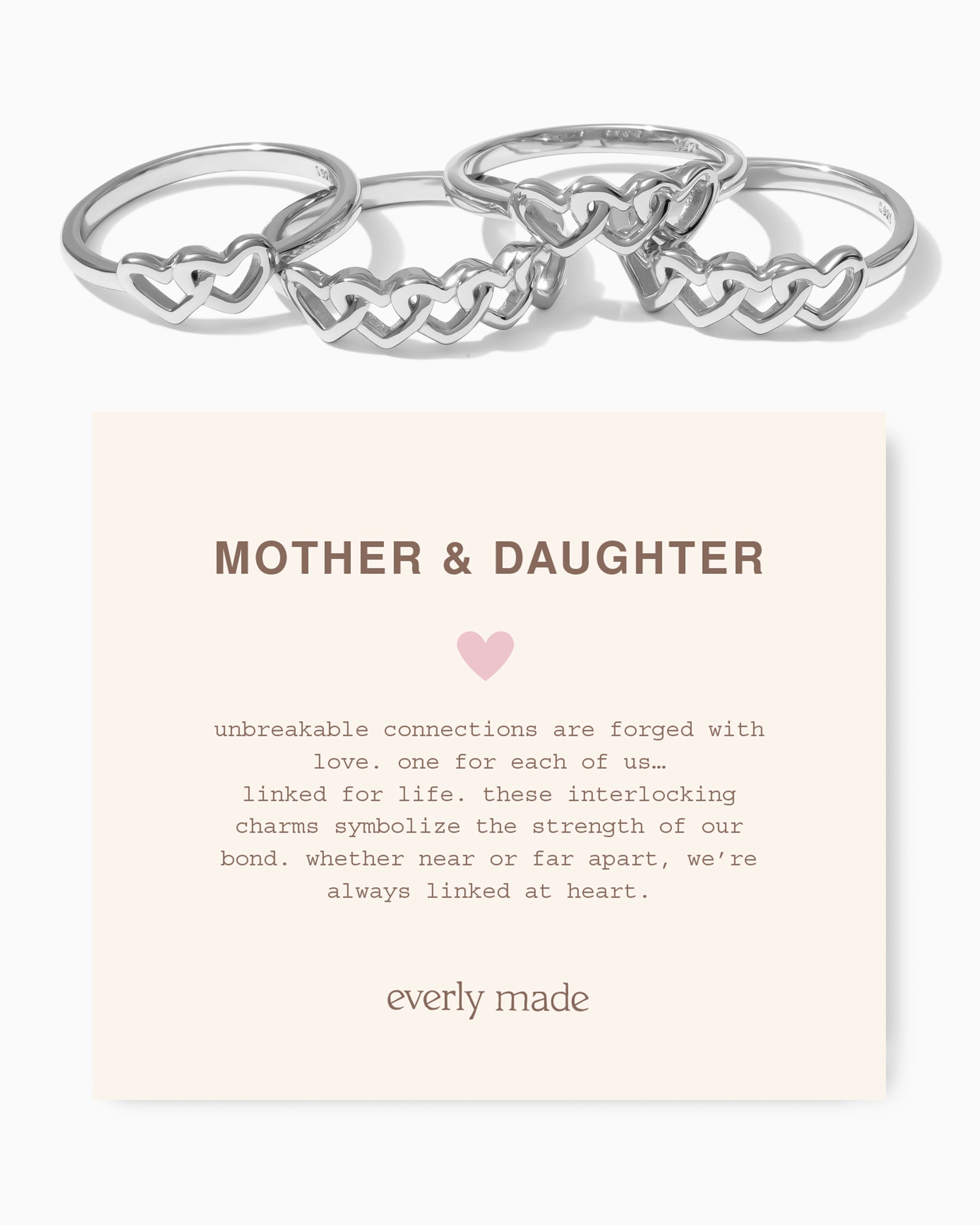 Linked Hearts Ring • Mother & Daughter