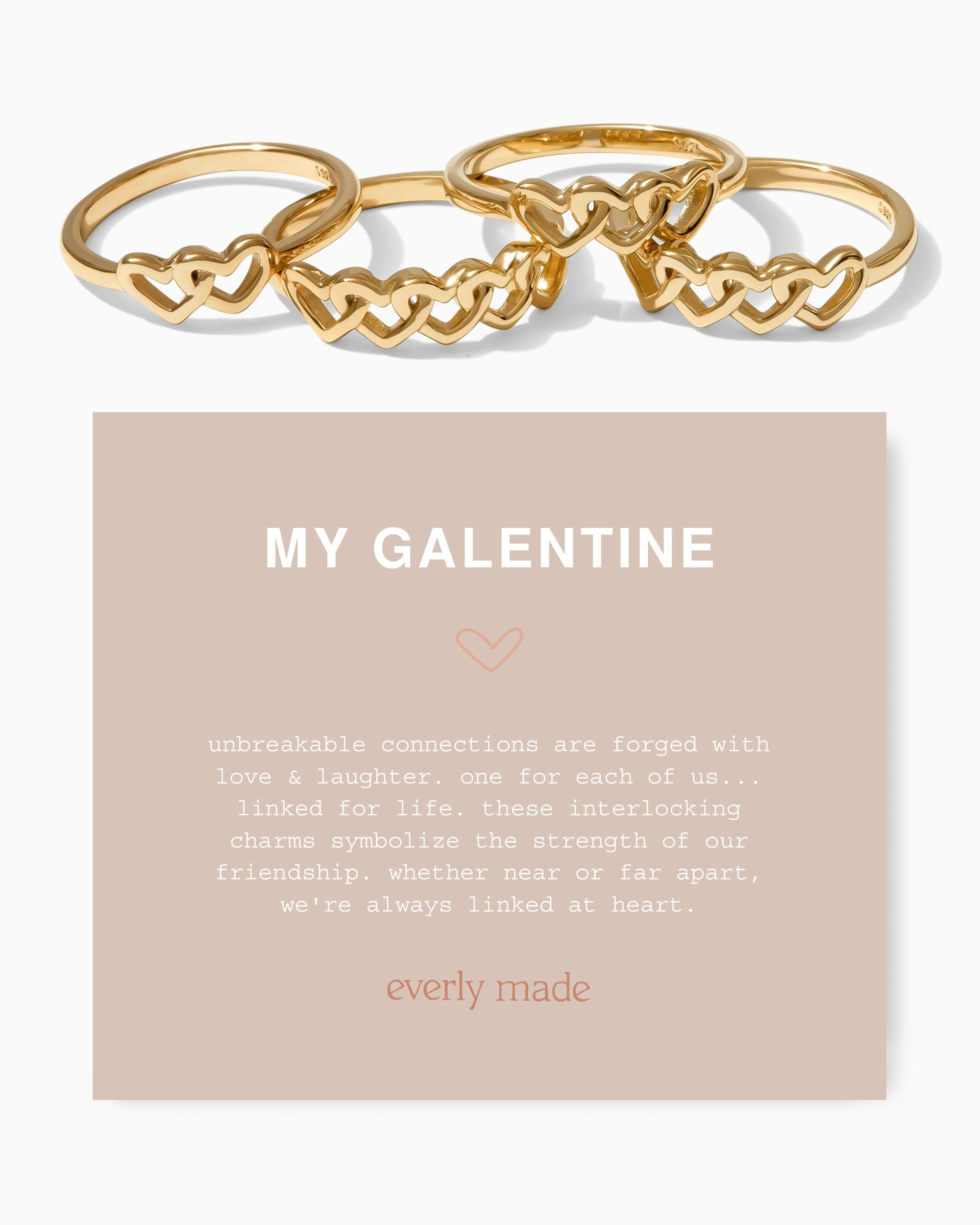 Linked Hearts Ring • My Galentine