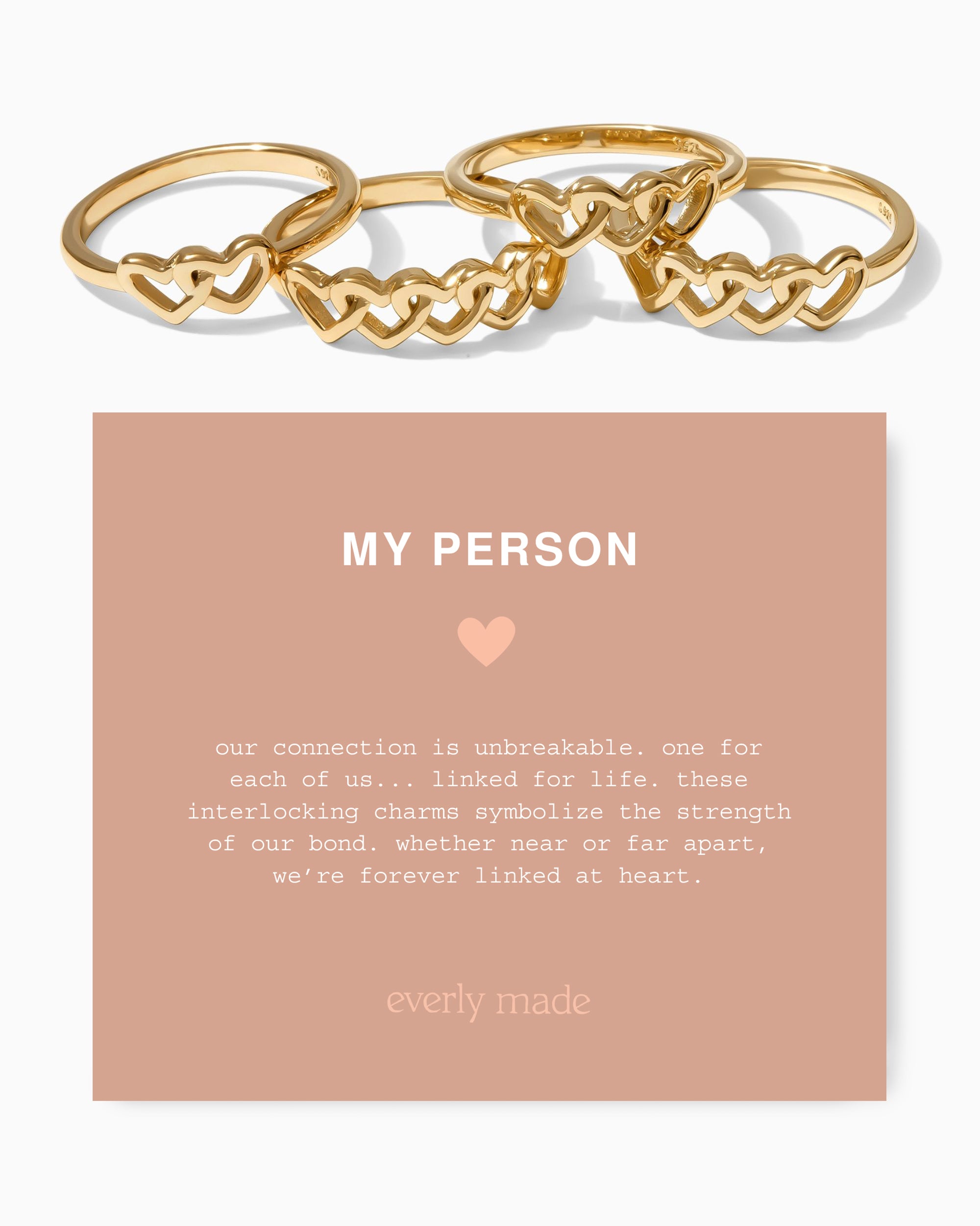 Linked Hearts Ring • My Person