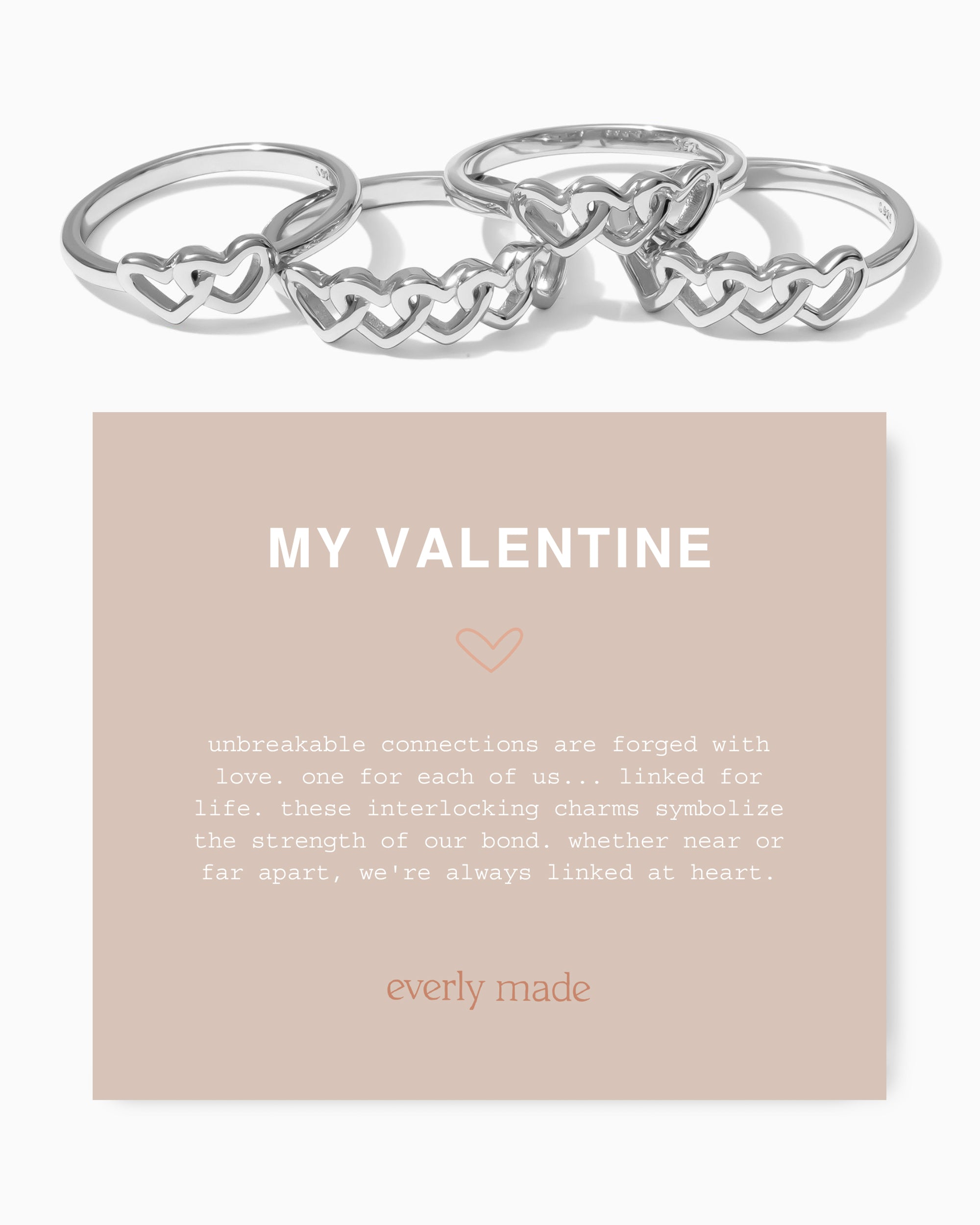 Linked Hearts Ring • My Valentine