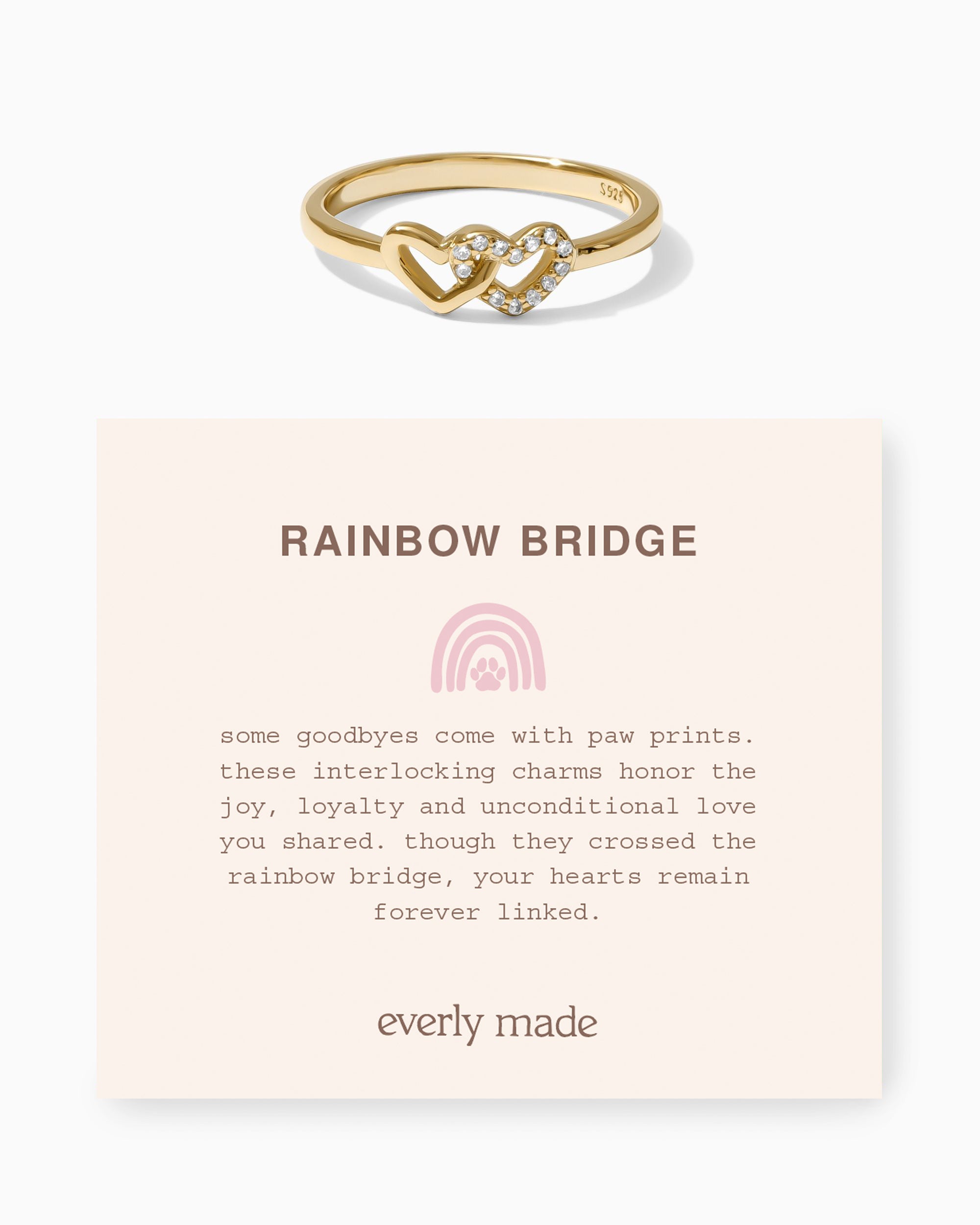 Linked Hearts CZ Ring • Rainbow Bridge (Final Sale)