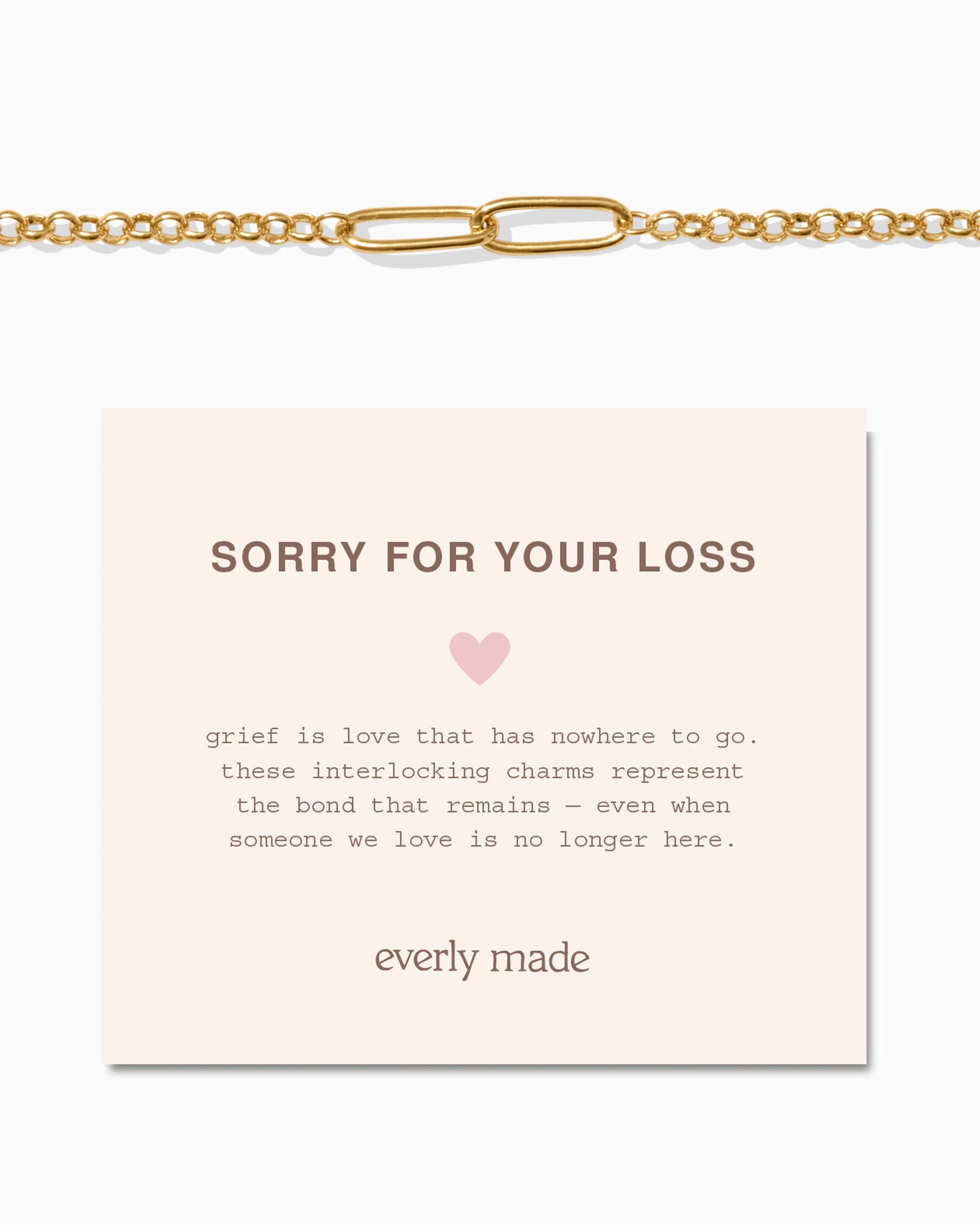 Linked Bracelet • Sorry For Your Loss