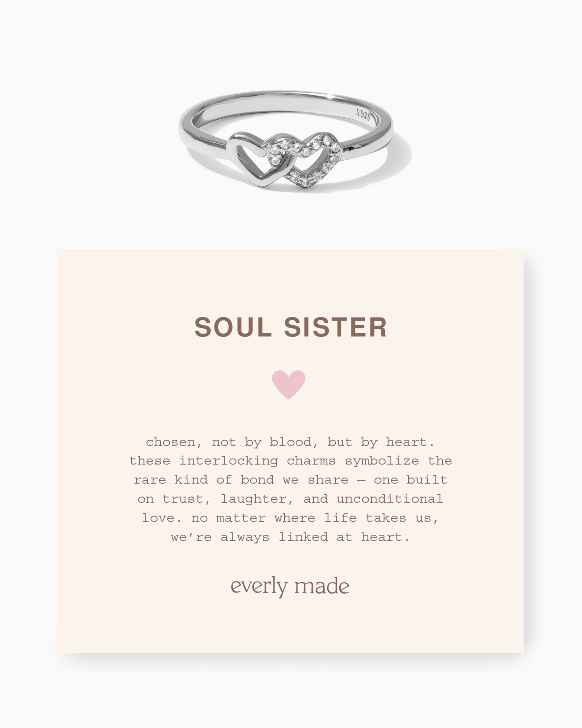 Linked Hearts CZ Ring • Soul Sister (Final Sale)