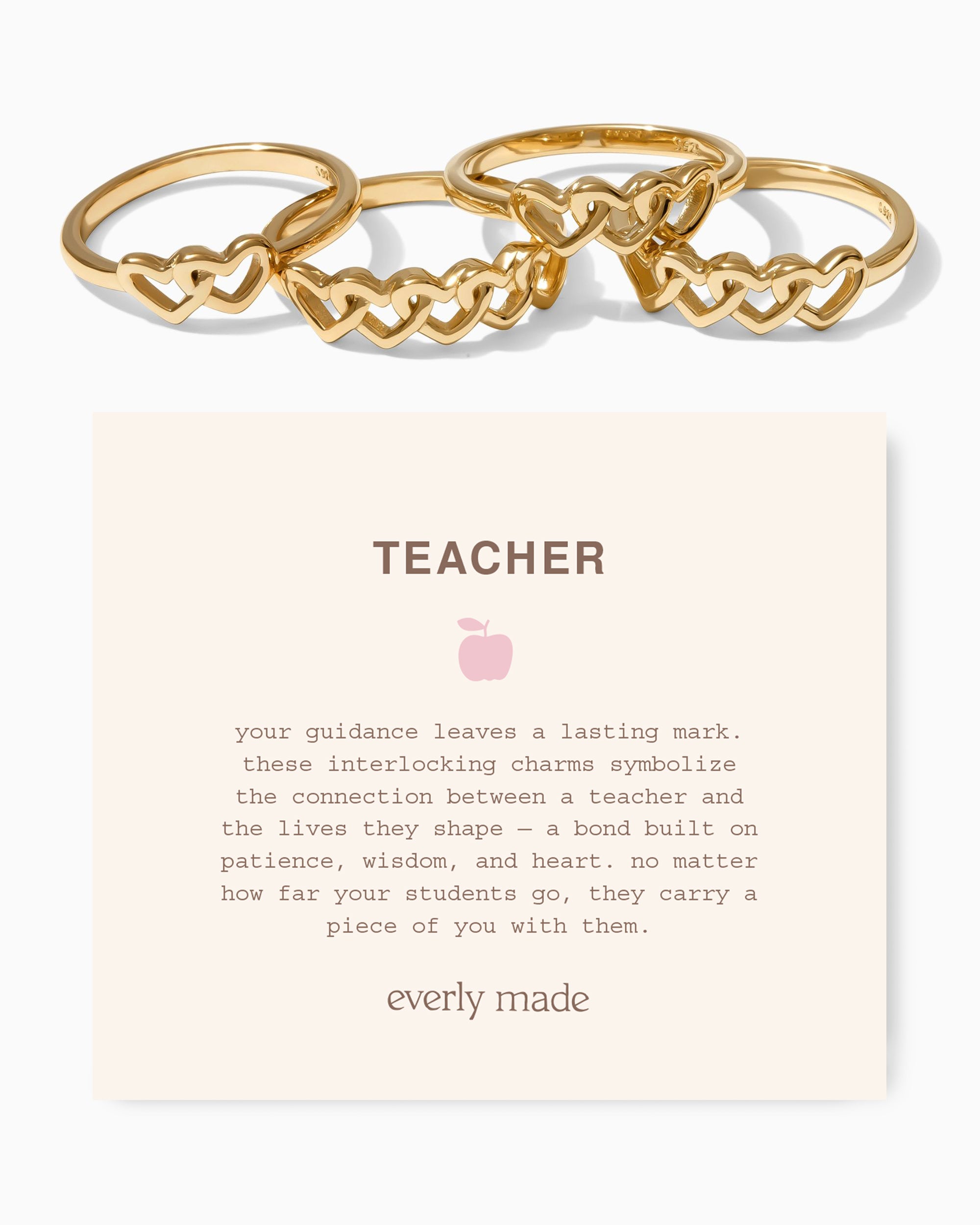 Linked Hearts Ring • Teacher