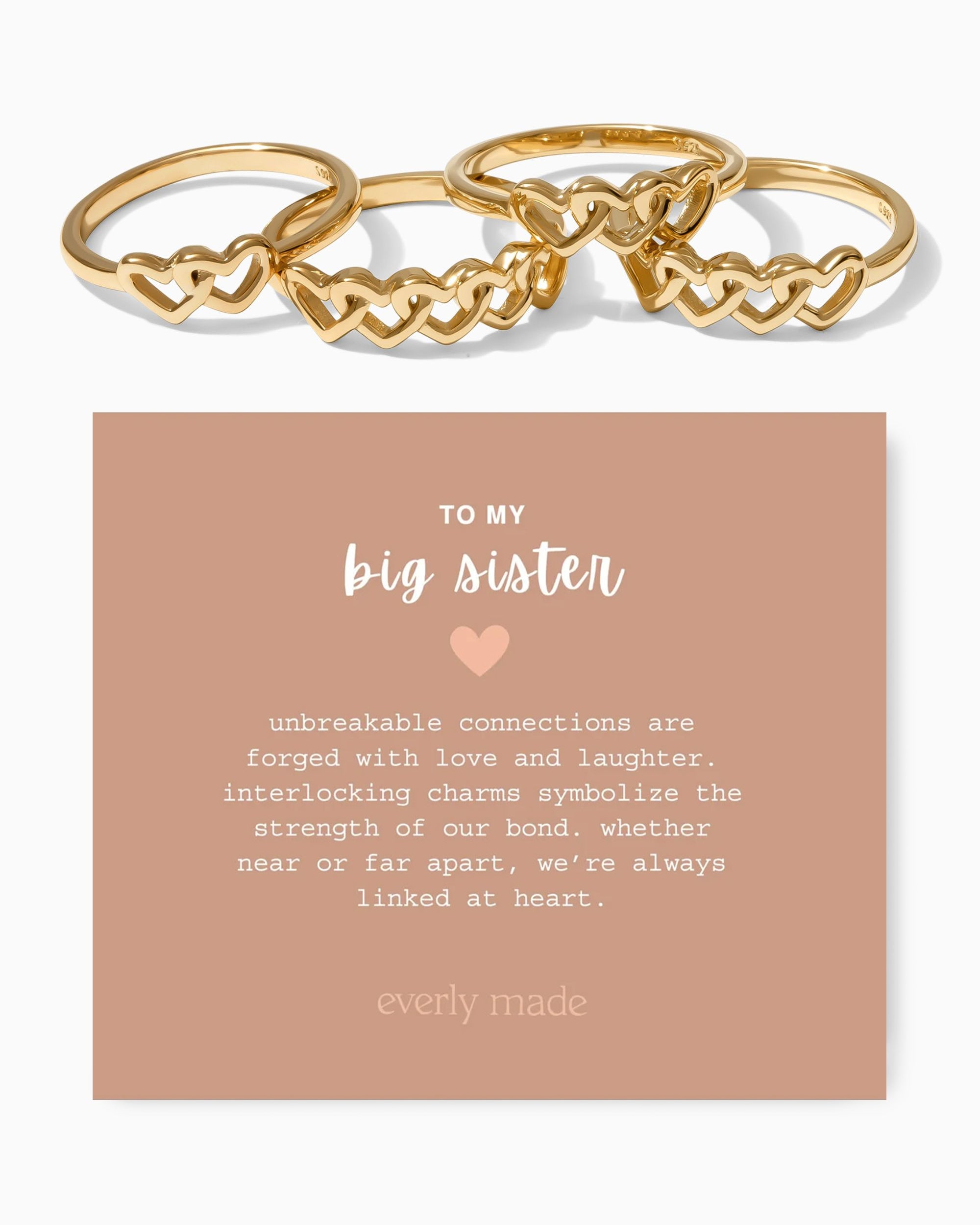Linked Hearts Ring • Big Sister
