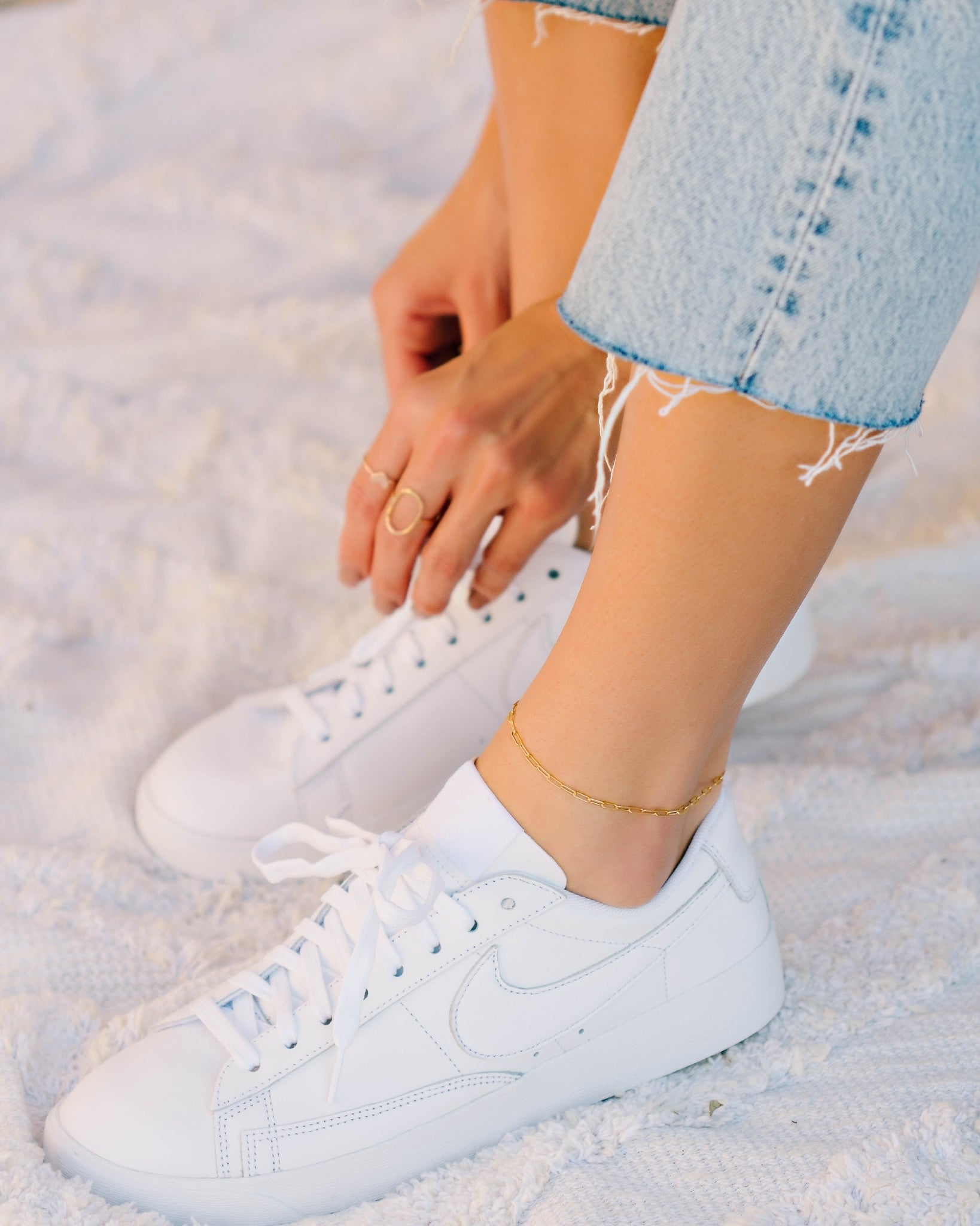 Sierra Paperclip Anklet (Final Sale)