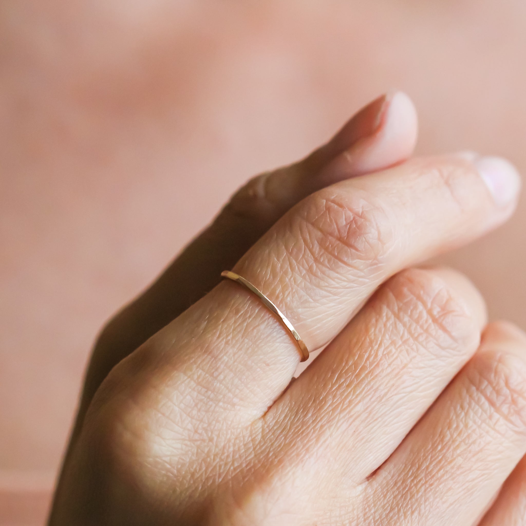 Hammered Stacking Ring (Final Sale)