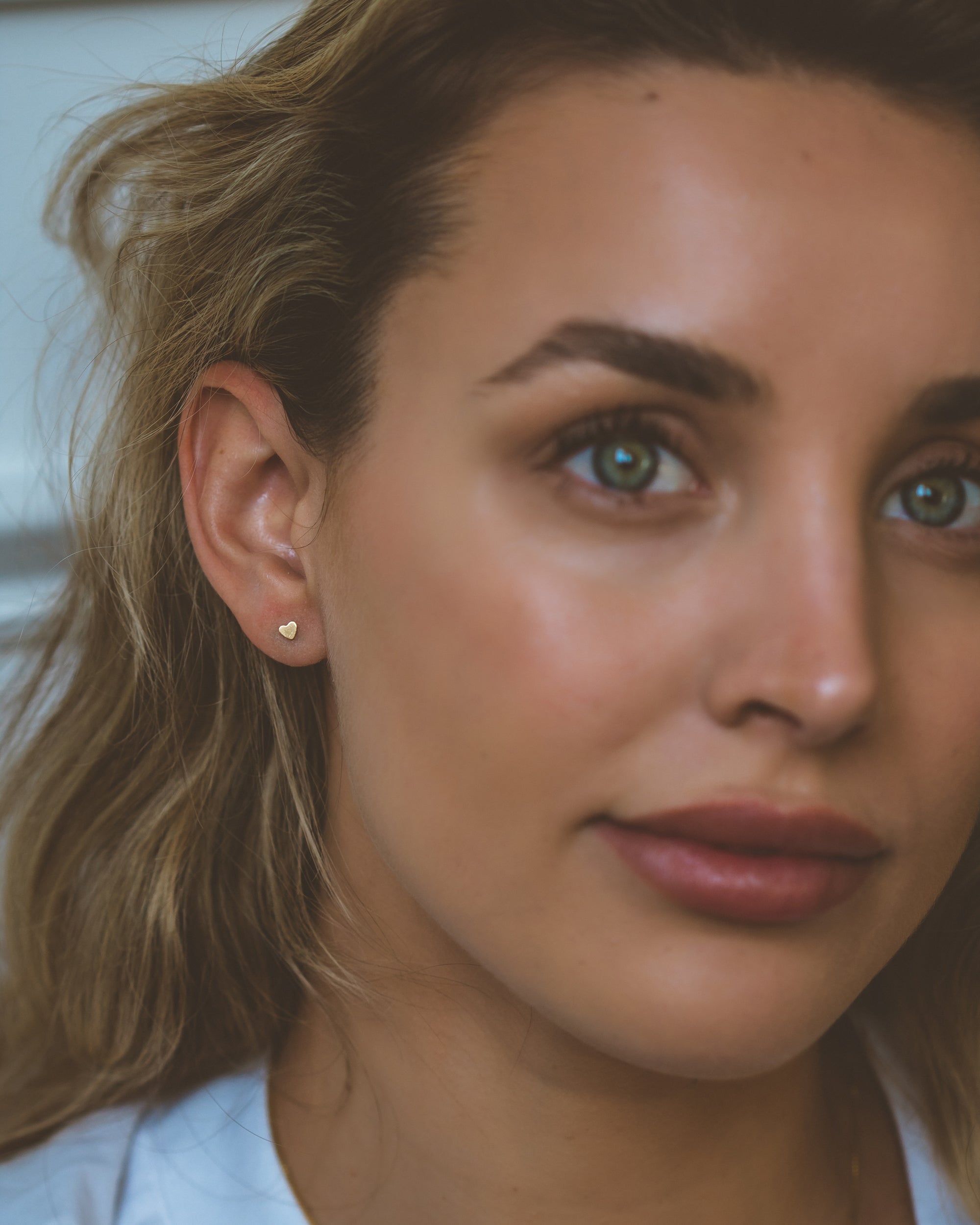 Tiny Heart Stud Earrings (Final Sale)