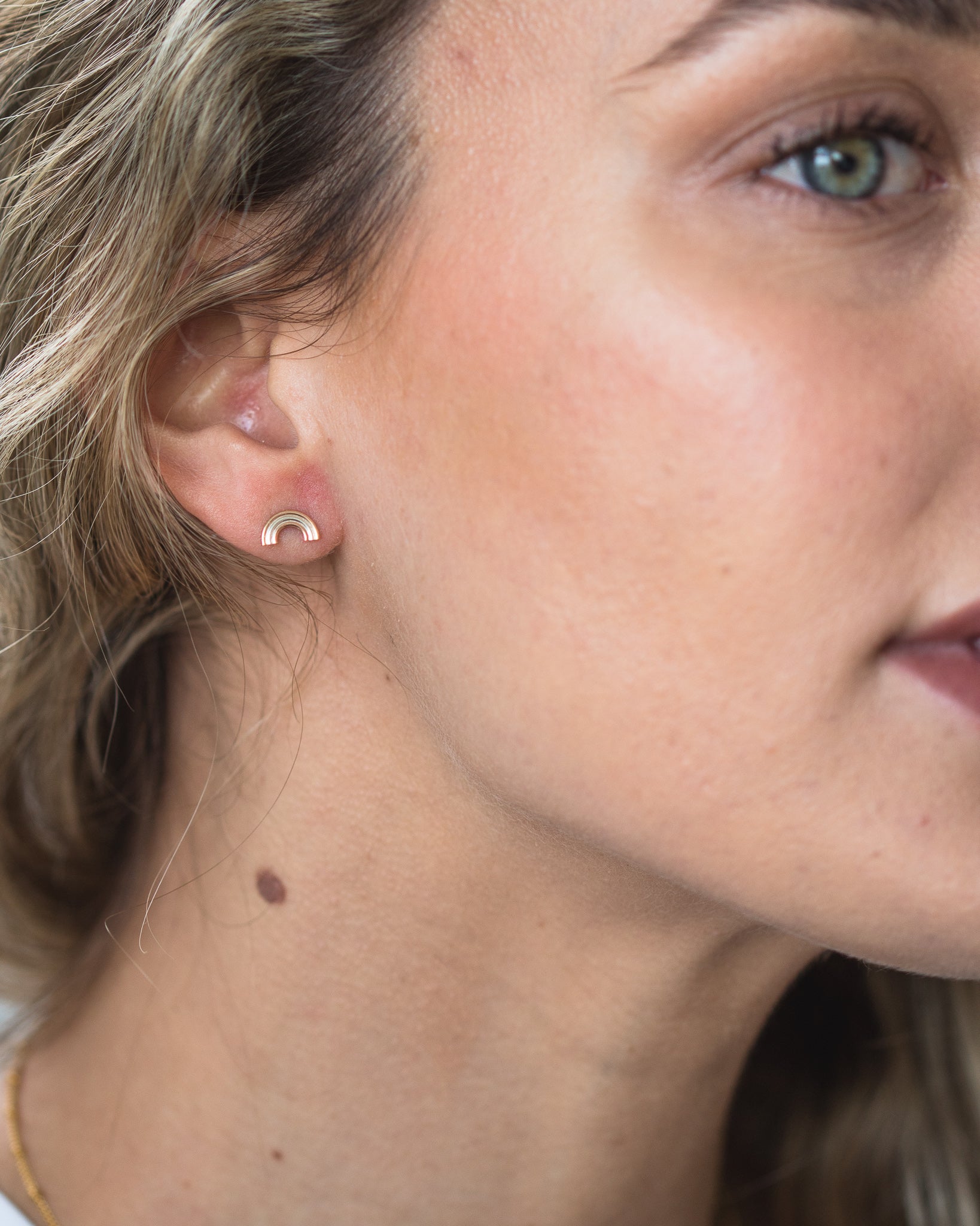 Rainbow Stud Earrings (Final Sale)