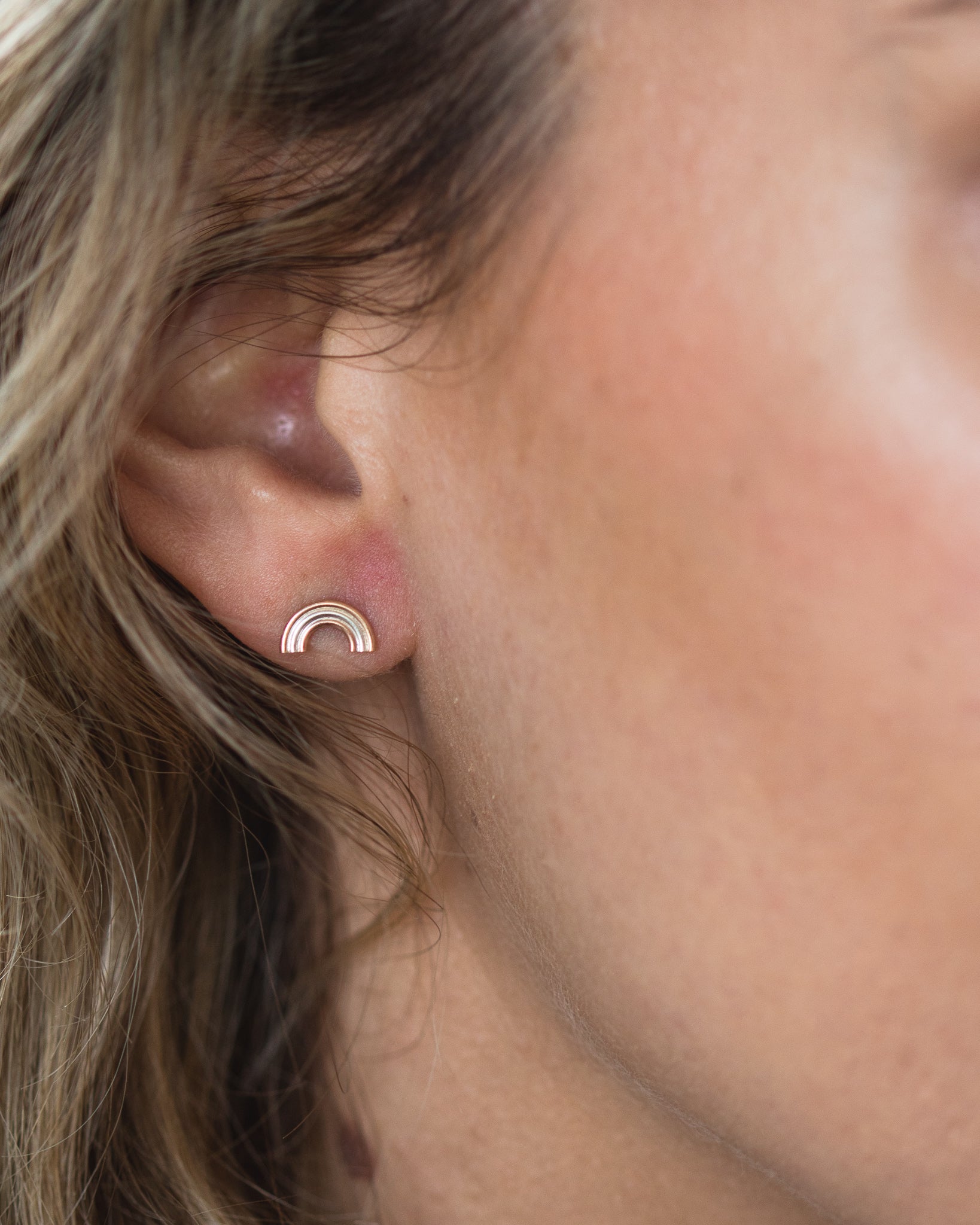 Rainbow Stud Earrings (Final Sale)