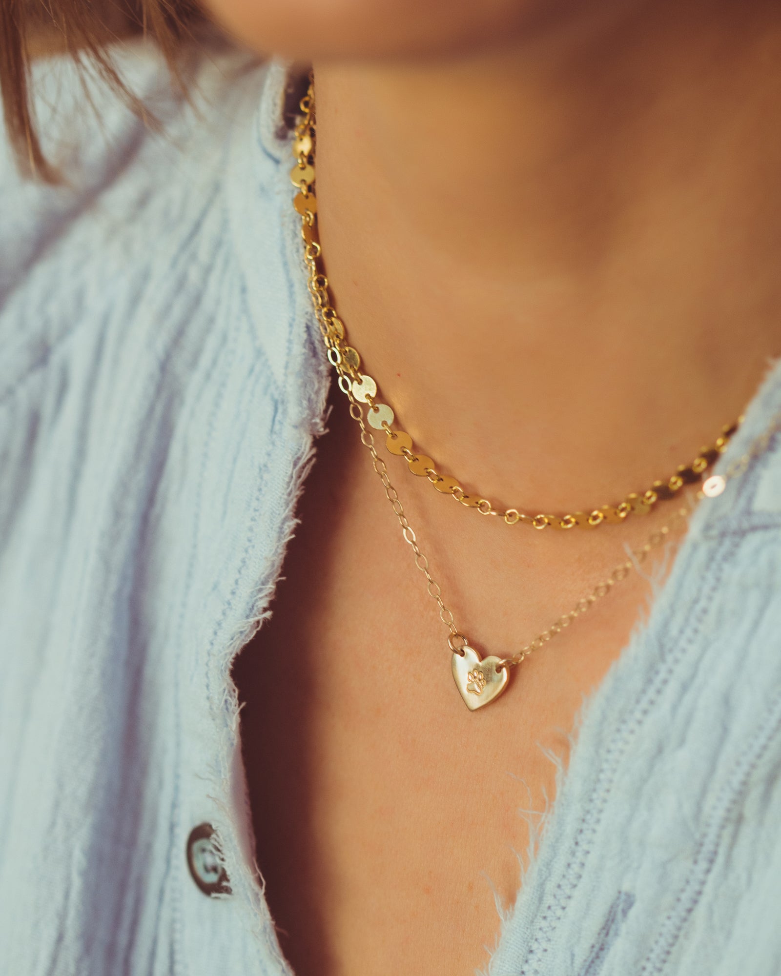 Paw Heart Necklace