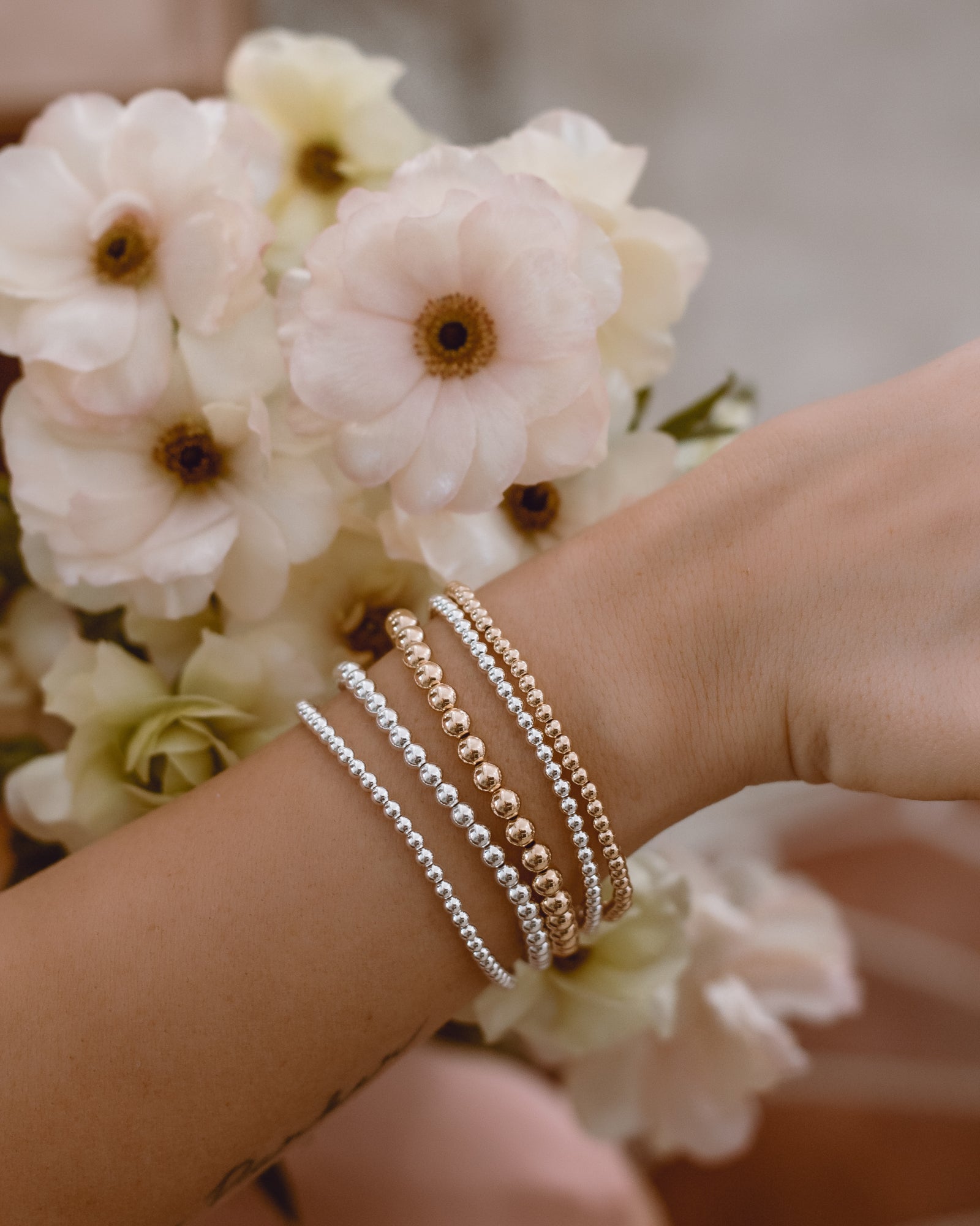 Aniston 3mm Bead Bracelet (Final Sale)