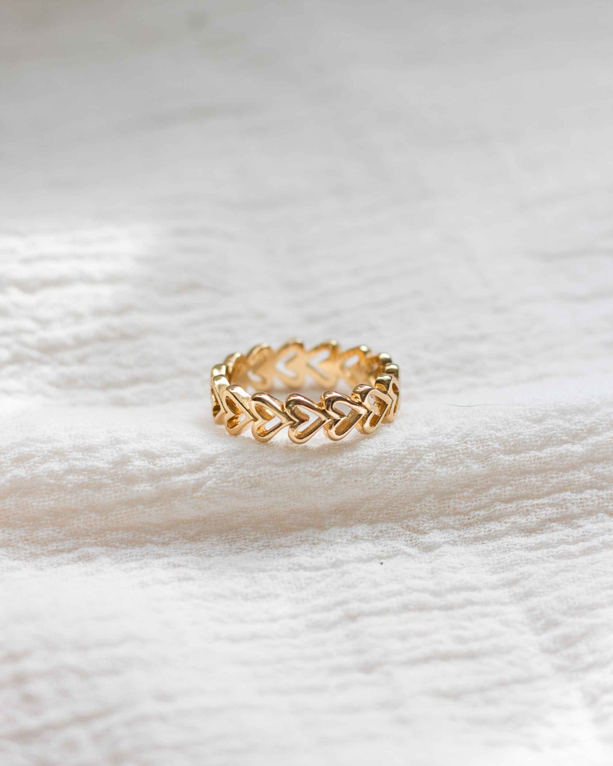 Vivian Heart Band Ring (Final Sale)