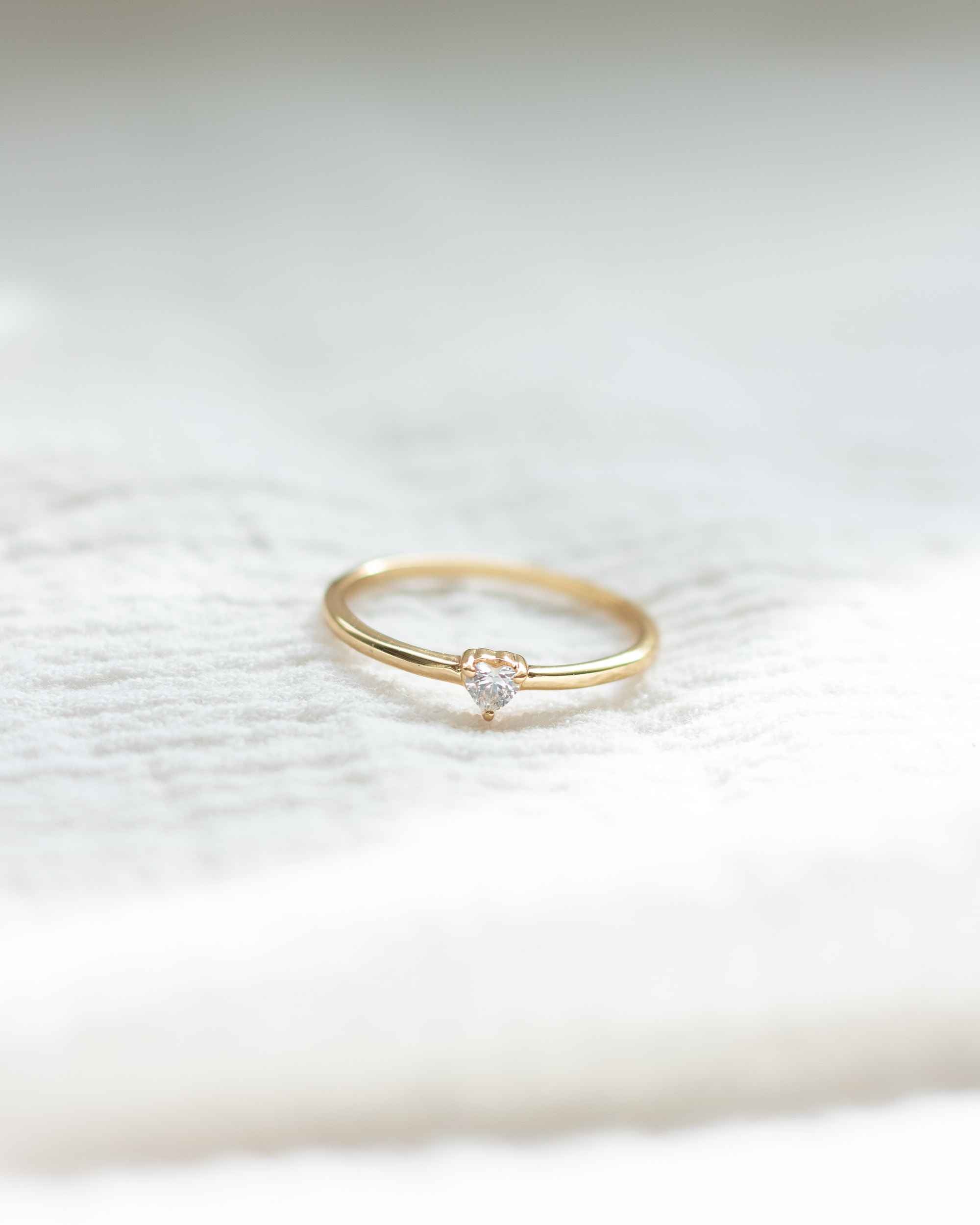 Peyton Tiny Heart CZ Ring (Final Sale)