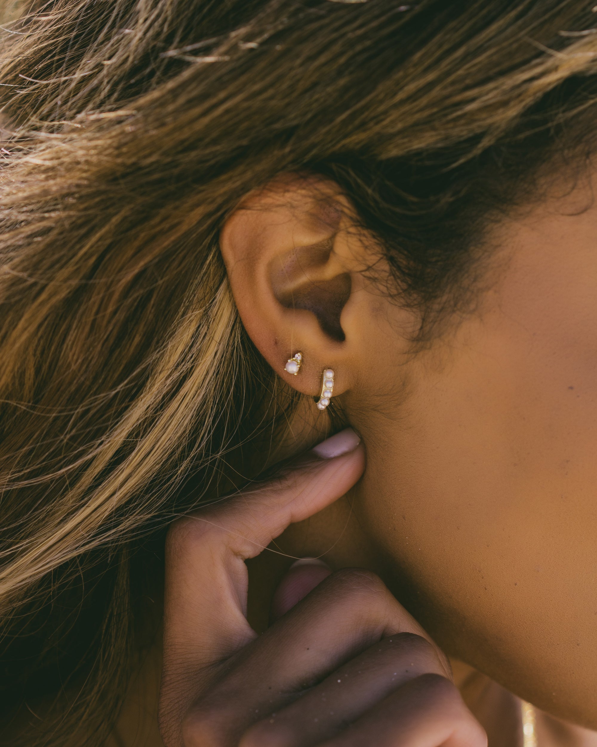 Held Stud Earrings (Final Sale)