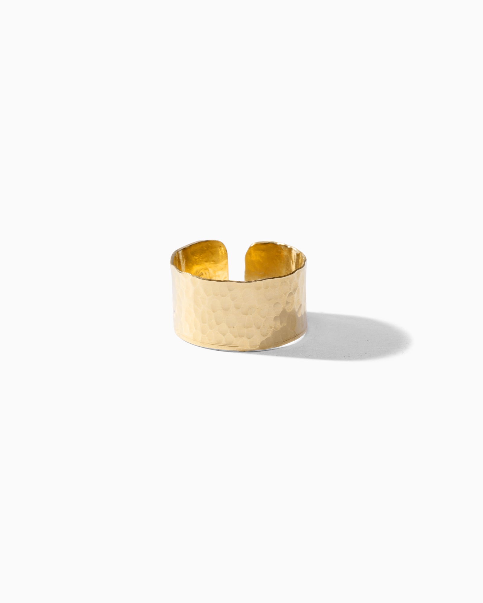 Harper Hammered Cigar Band Ring